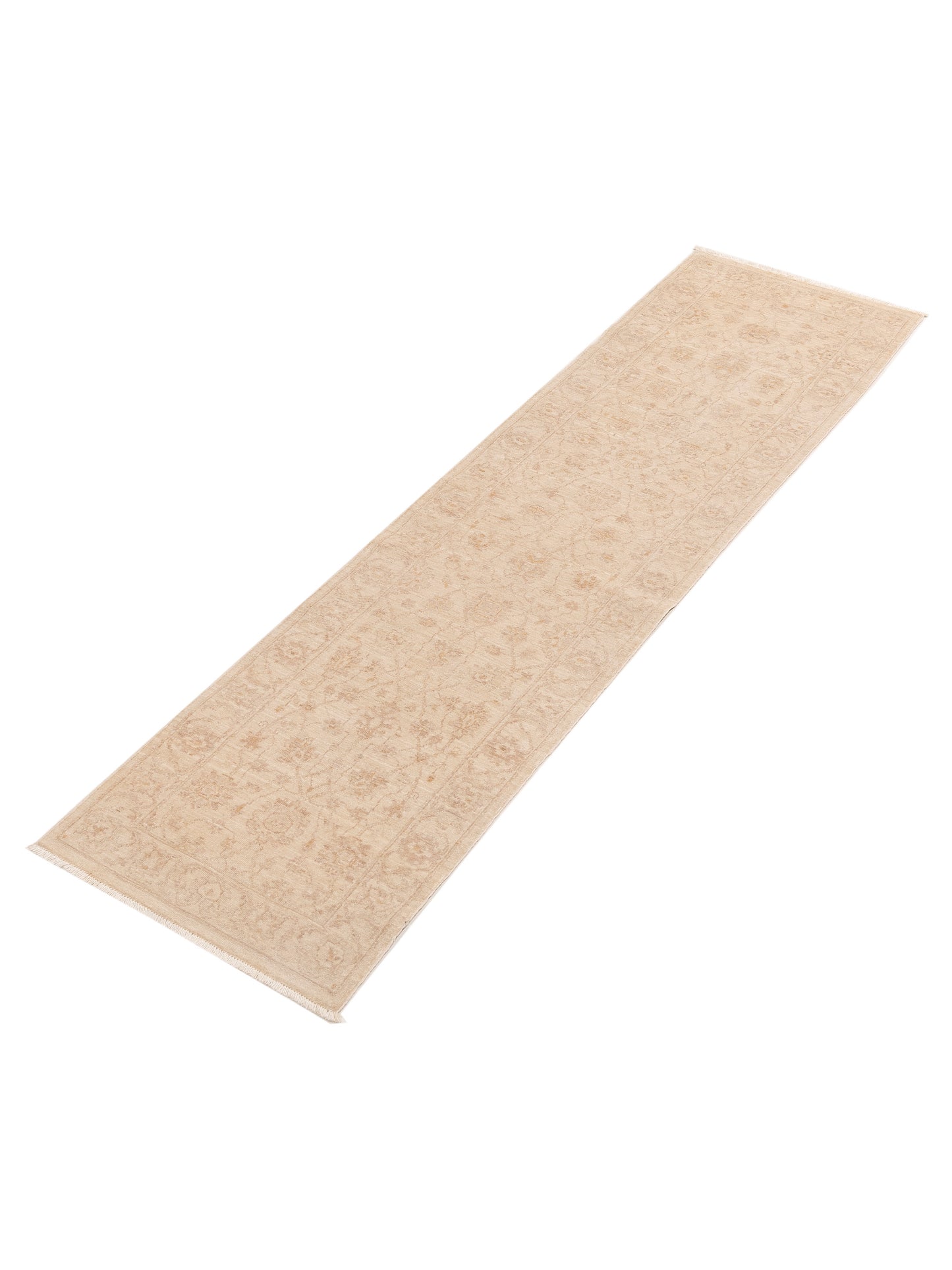 Laila 112539 Ivory Ivory 2.5x9.2 Hand Knotted Rug