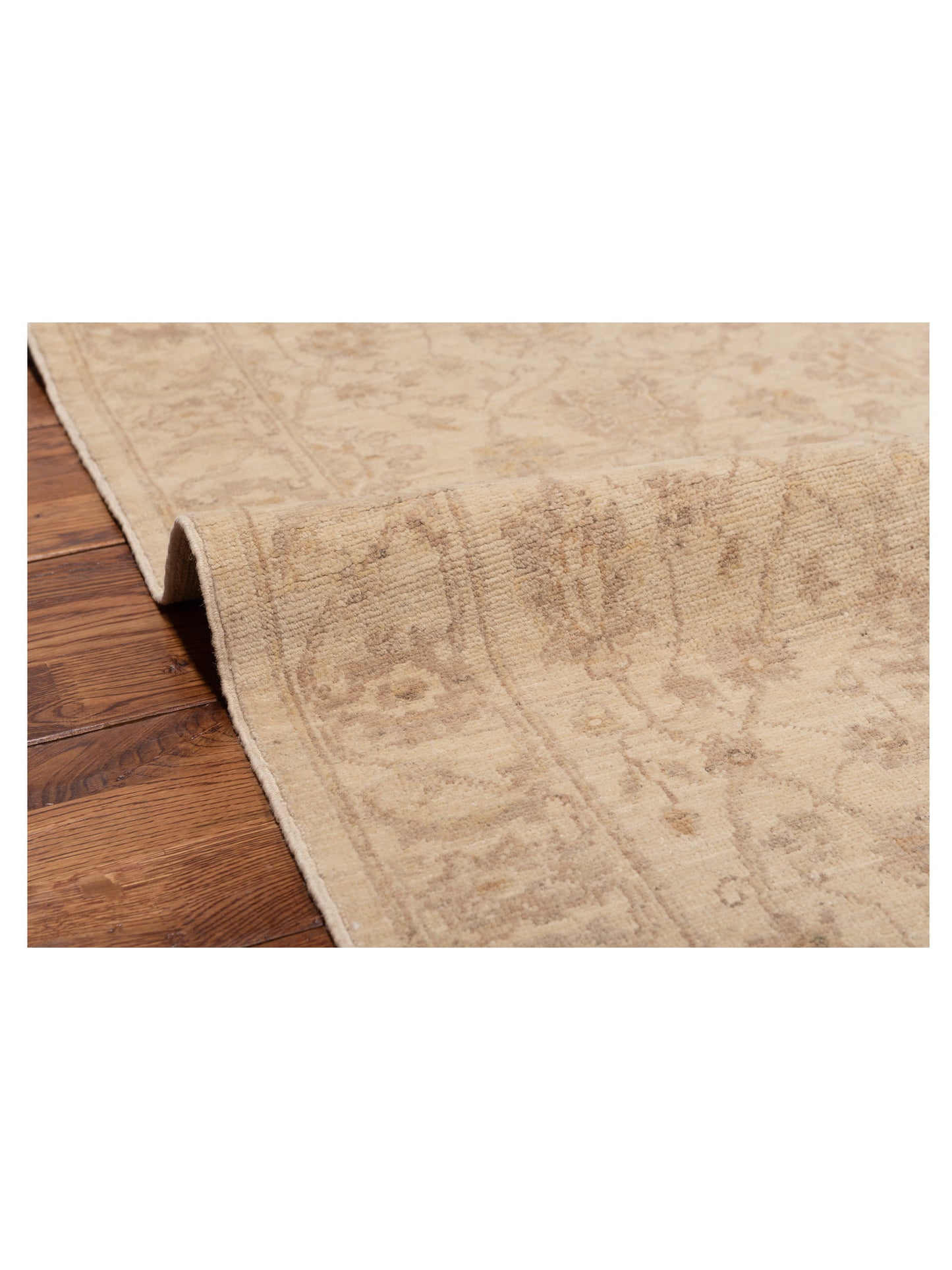 Laila 112539 Ivory Ivory 2.5x9.2 Hand Knotted Rug