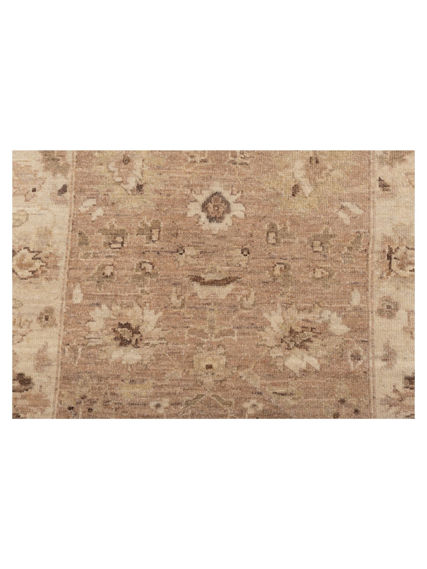 Laila 112558 Brown Ivory 2.6x9.4 Hand Knotted Rug
