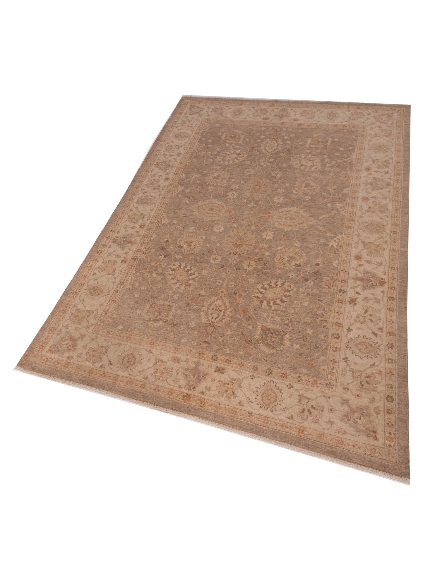 Laila 112577 Silver Ivory 6.5x9.10 Hand Knotted Rug