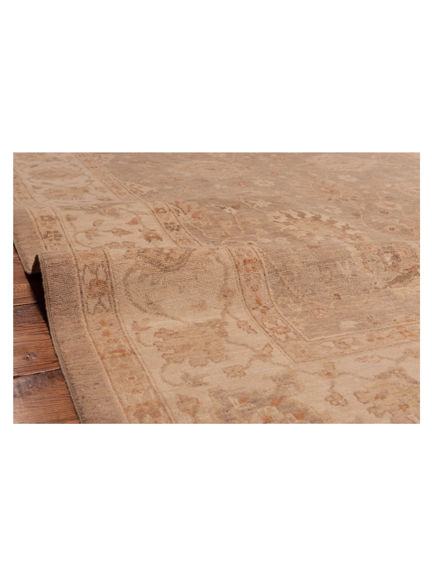 Laila 112577 Silver Ivory 6.5x9.10 Hand Knotted Rug