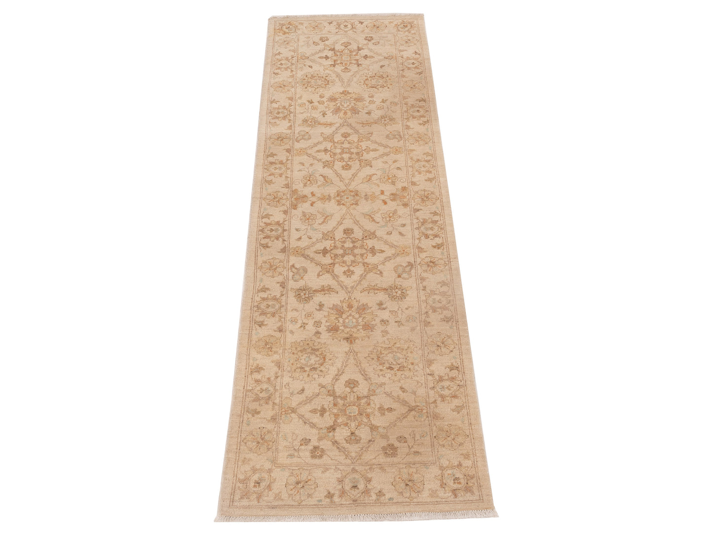 Laila 112586 Ivory Ivory 2.7x8.2 Hand Knotted Rug