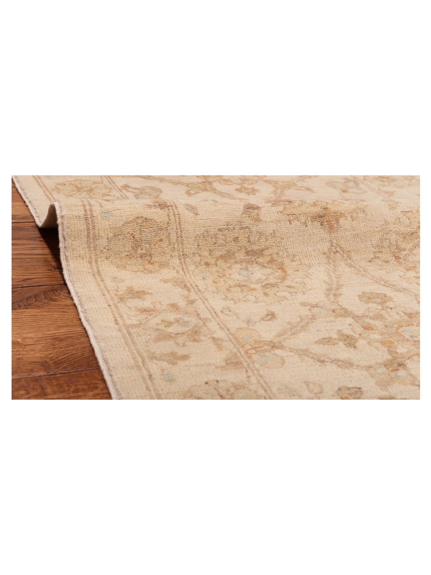 Laila 112586 Ivory Ivory 2.7x8.2 Hand Knotted Rug