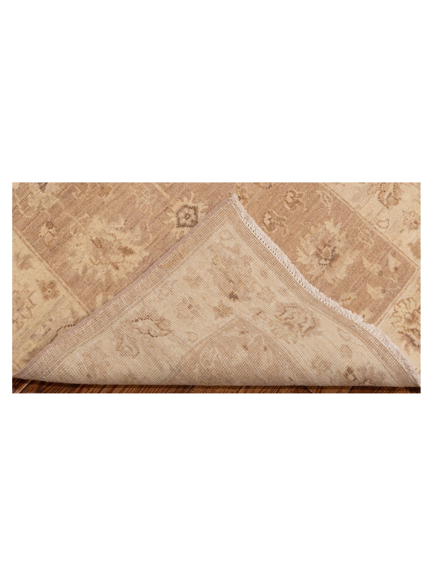 Laila 112606 Brown Ivory 2.7x6.3 Hand Knotted Rug