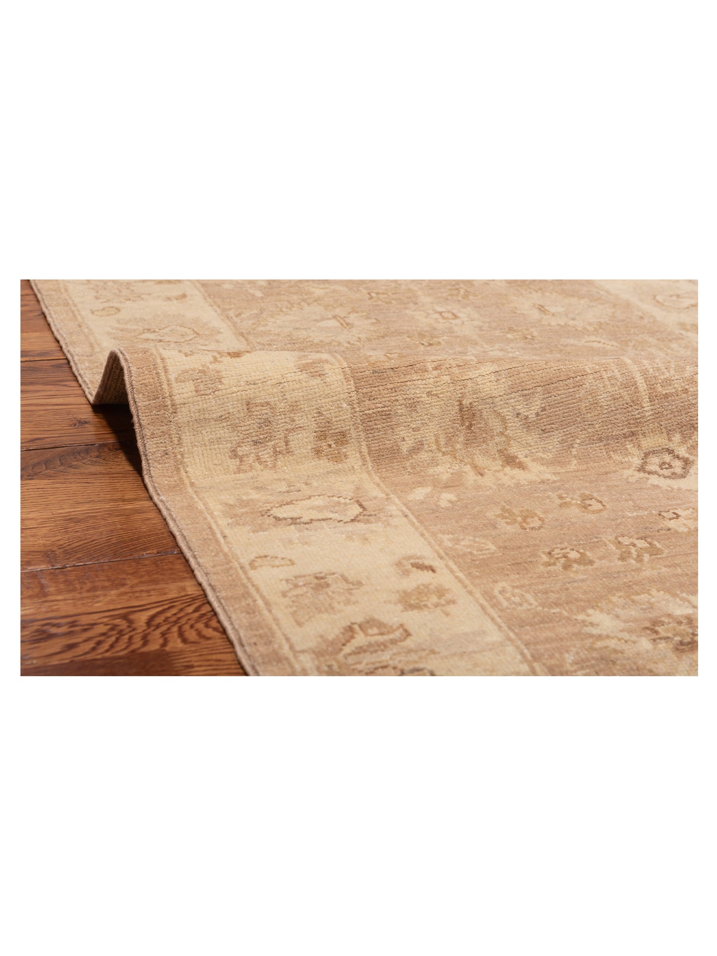Laila 112606 Brown Ivory 2.7x6.3 Hand Knotted Rug