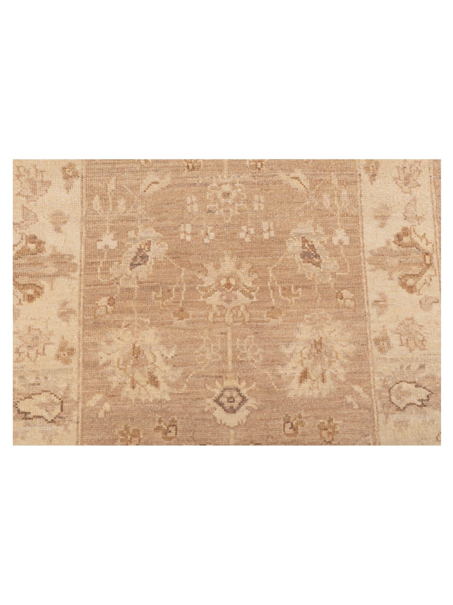 Laila 112606 Brown Ivory 2.7x6.3 Hand Knotted Rug
