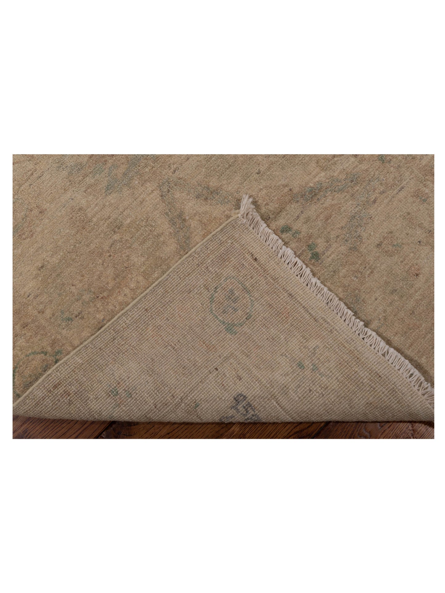 Laila 112607 Ivory Beige 2.6x11.9 Hand Knotted Rug