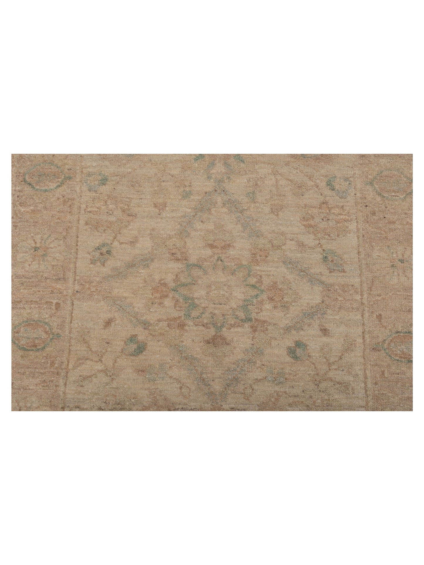Laila 112607 Ivory Beige 2.6x11.9 Hand Knotted Rug