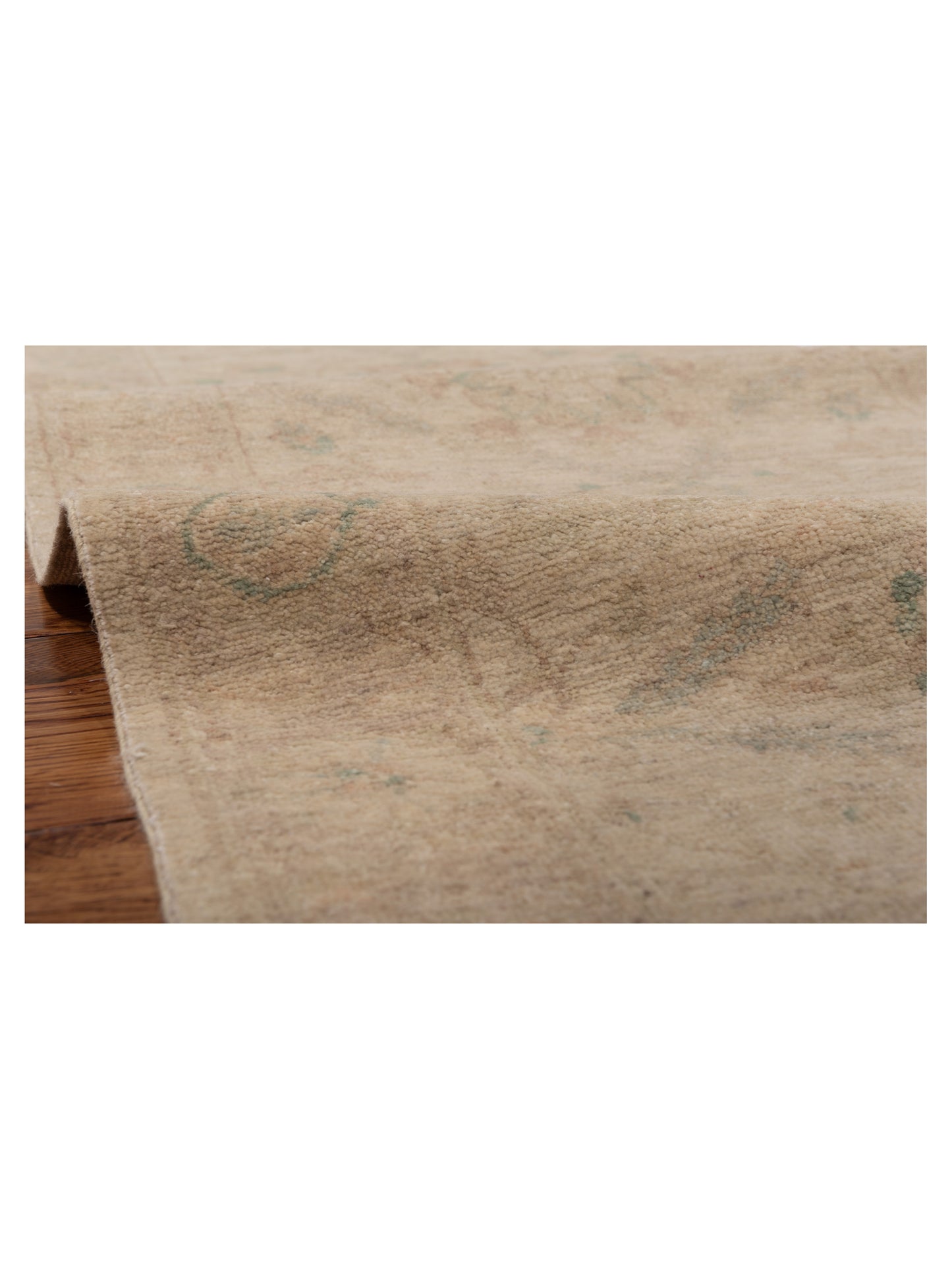 Laila 112607 Ivory Beige 2.6x11.9 Hand Knotted Rug