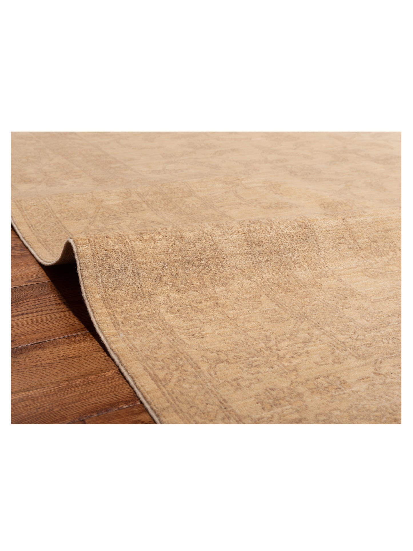 Laila 112769 Ivory Ivory 8x9.7 Hand Knotted Rug