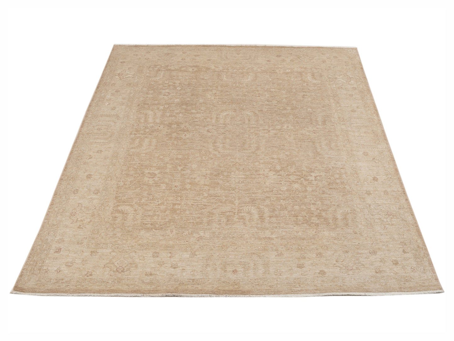 Sultan 112772 Green Ivory 7.11x9.10 Hand Knotted Rug