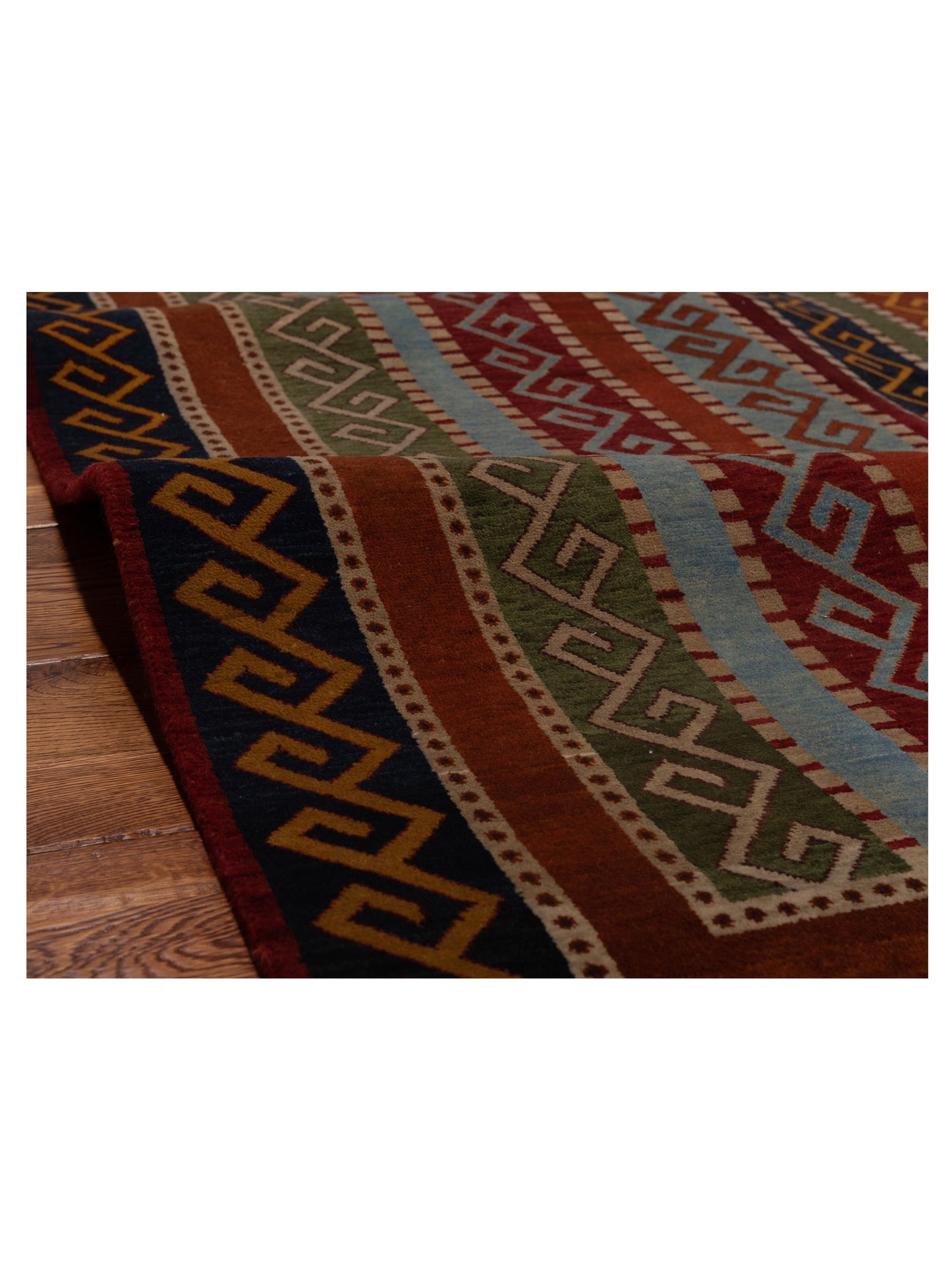 Shawl 112822 Multi 4.1x6 Hand Knotted Rug