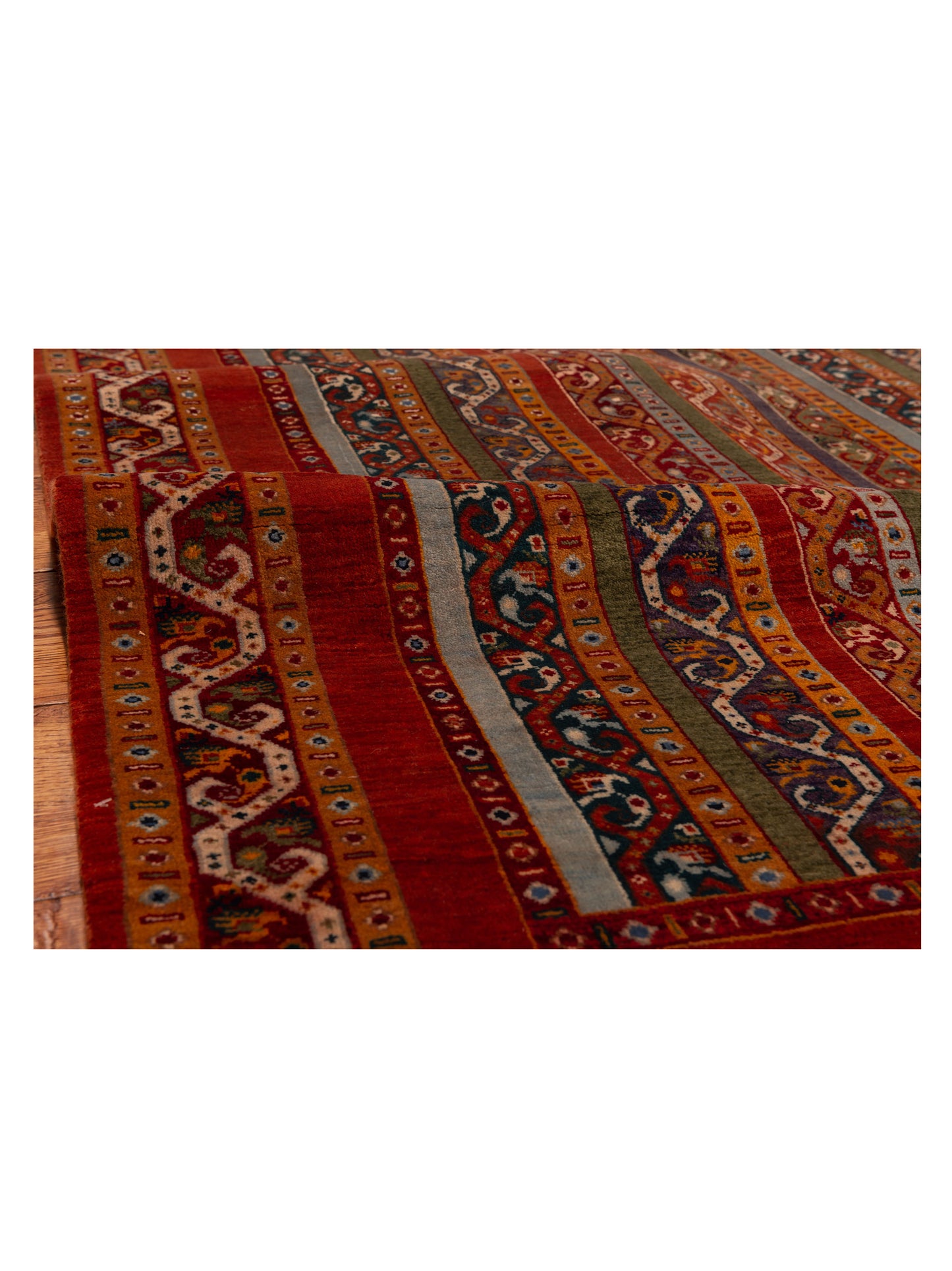 Shawl 112856 Multi 5.8x7.10 Hand Knotted Rug