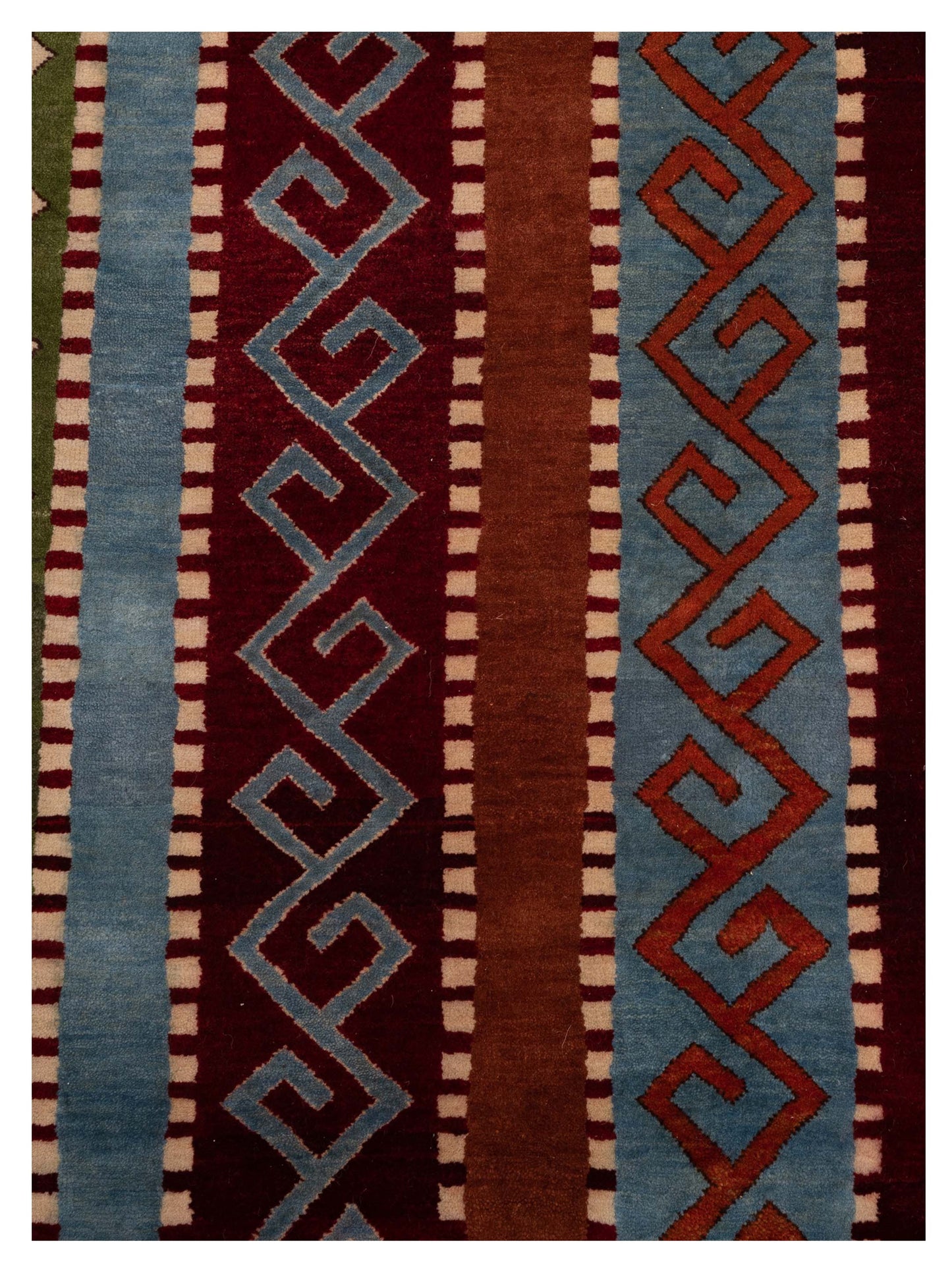 Shawl 112863 Multi 5.9x7.6 Hand Knotted Rug