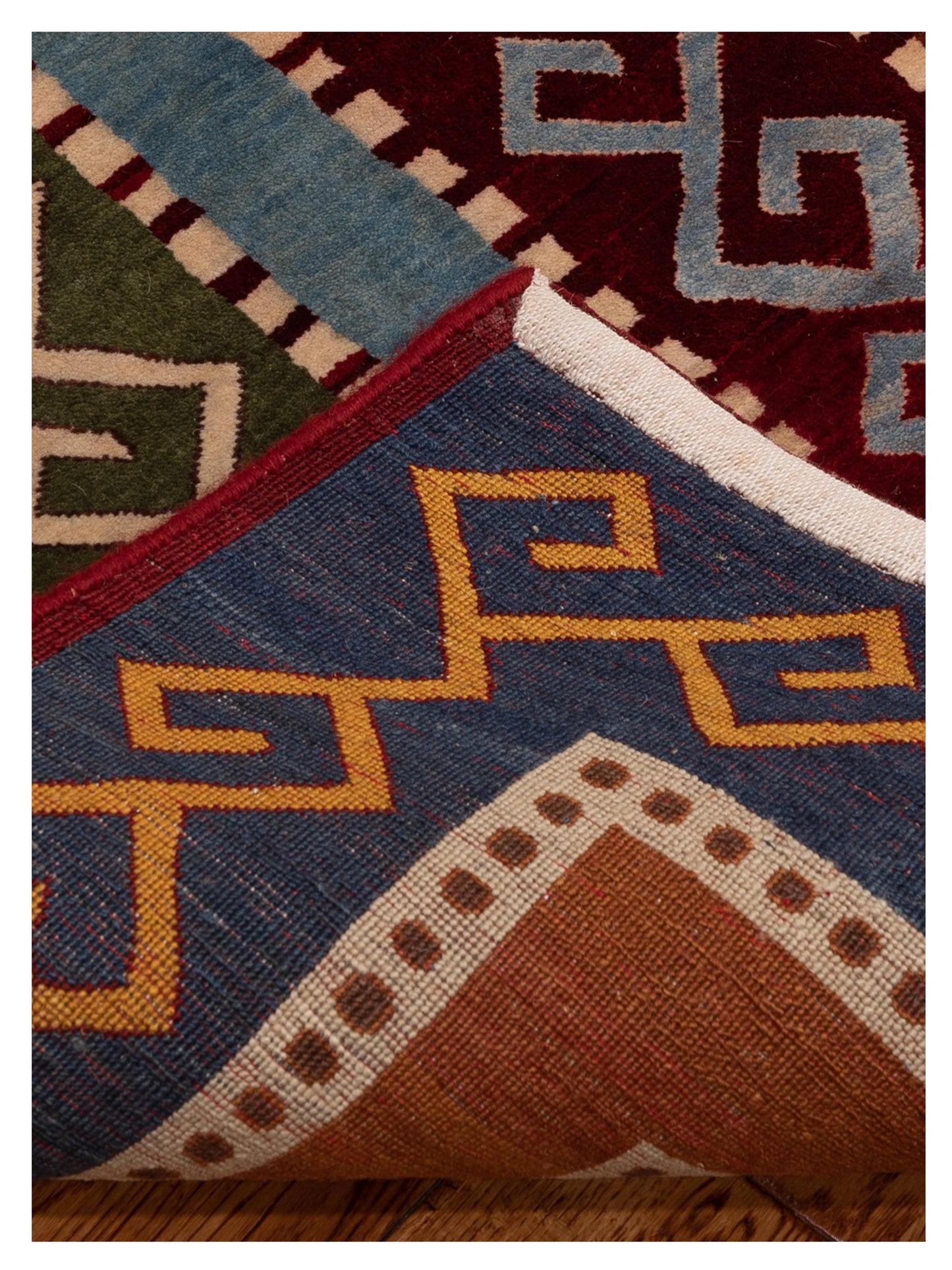 Shawl 112863 Multi 5.9x7.6 Hand Knotted Rug