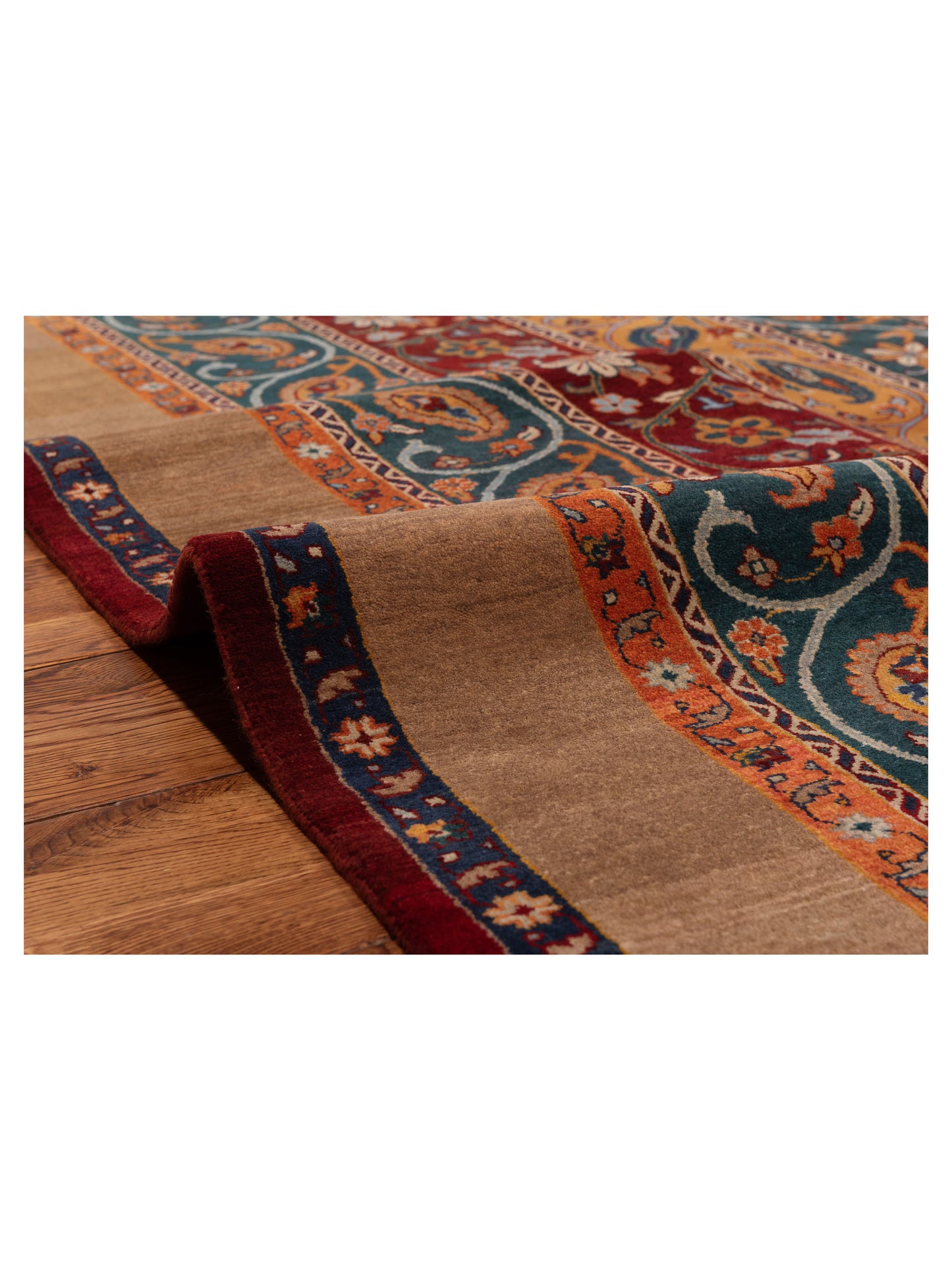 Shawl 112865 Multi 5.9x7.10 Hand Knotted Rug