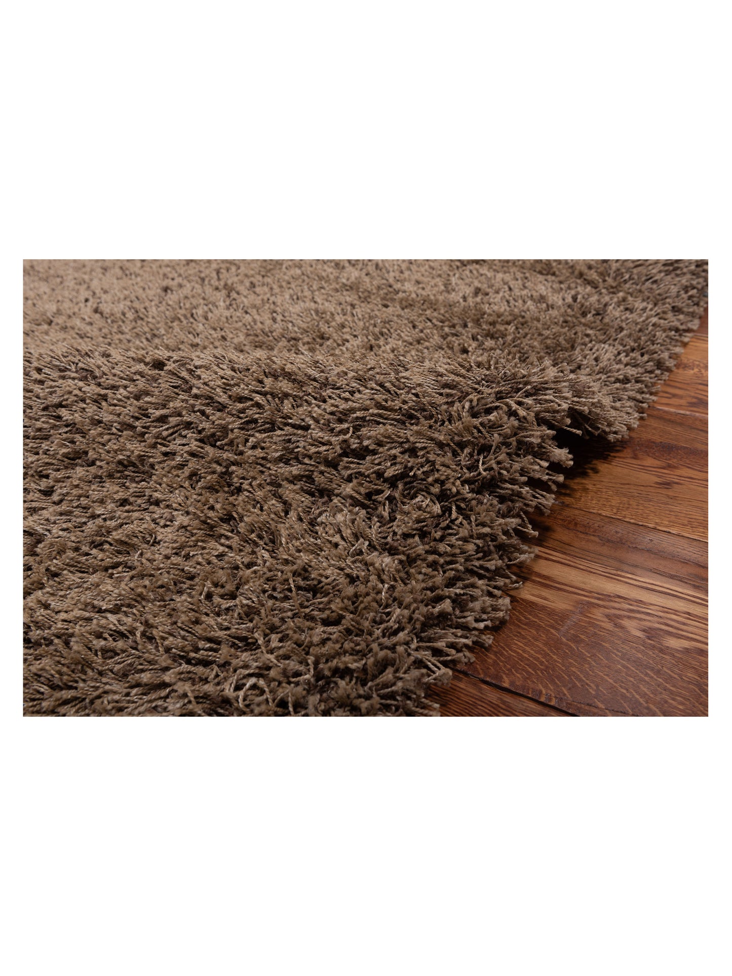Shaggy 112981 Light Brown 7.10x11.2 Machine Made Rug