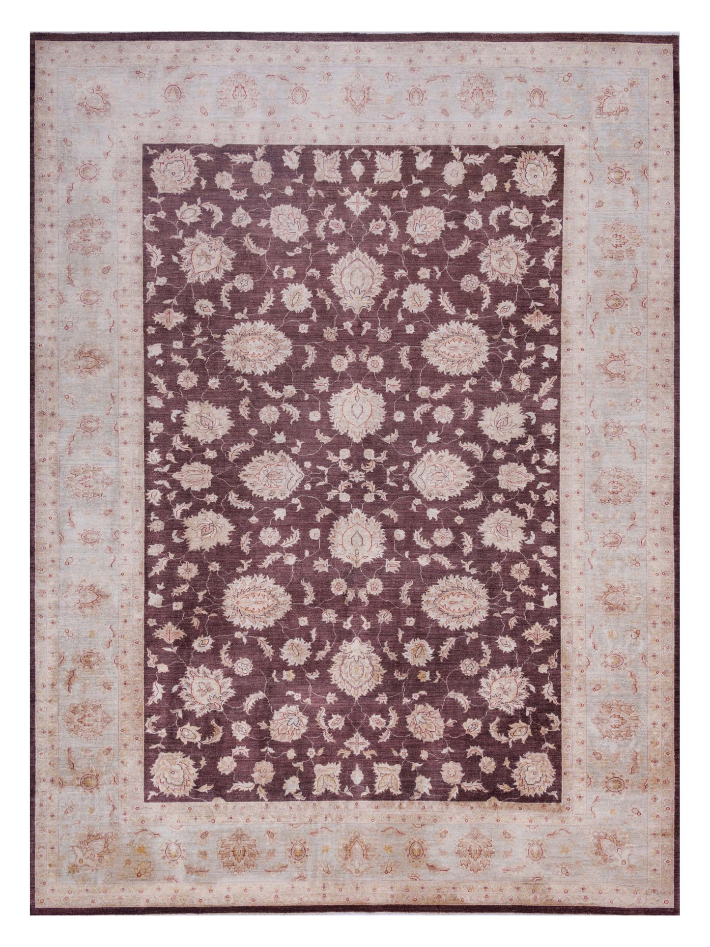 Pasha Sultan Brown Light Blue Traditional