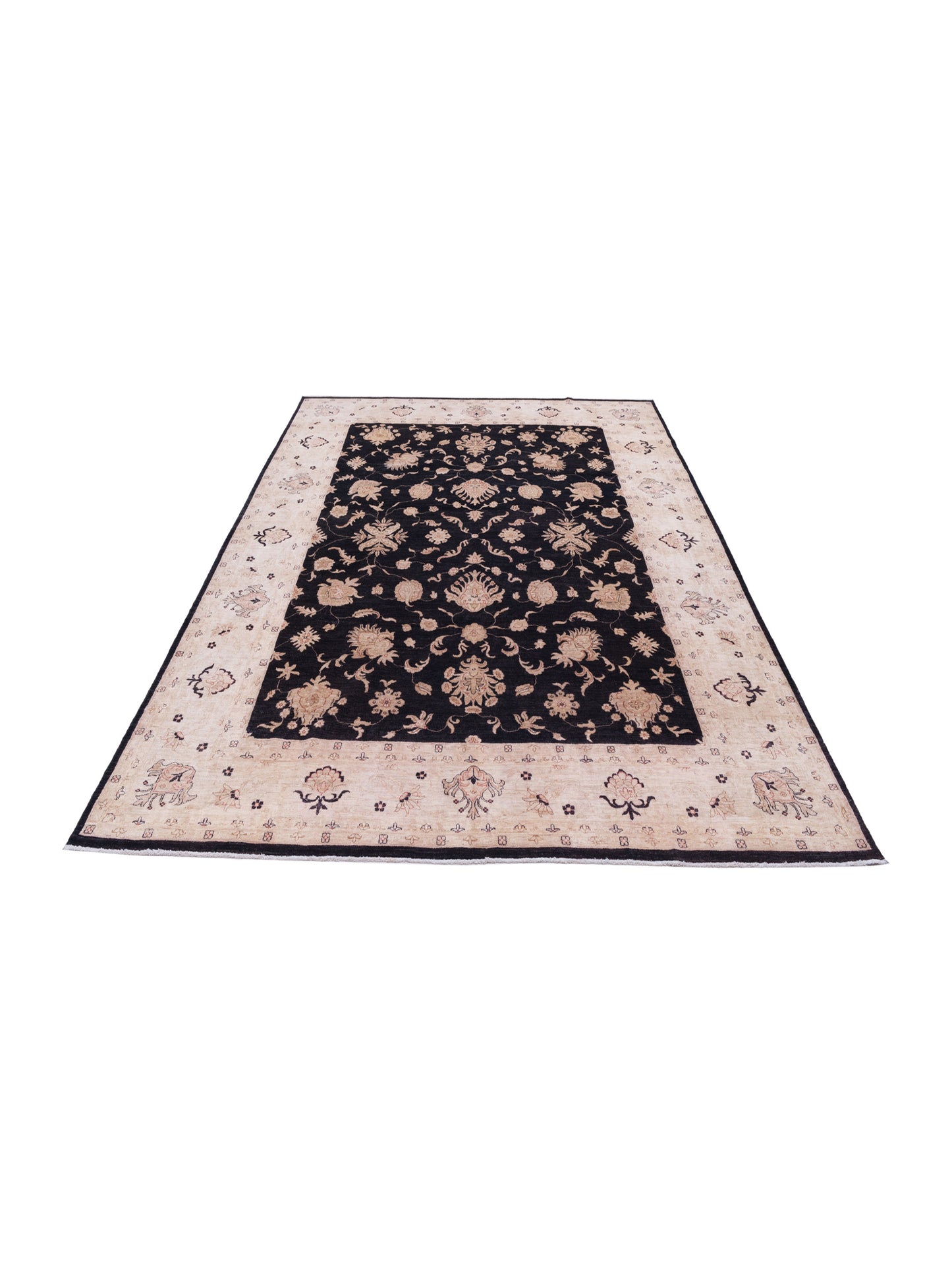 Sultan 113008 Black Ivory 9.8x12.10 Hand Knotted Rug