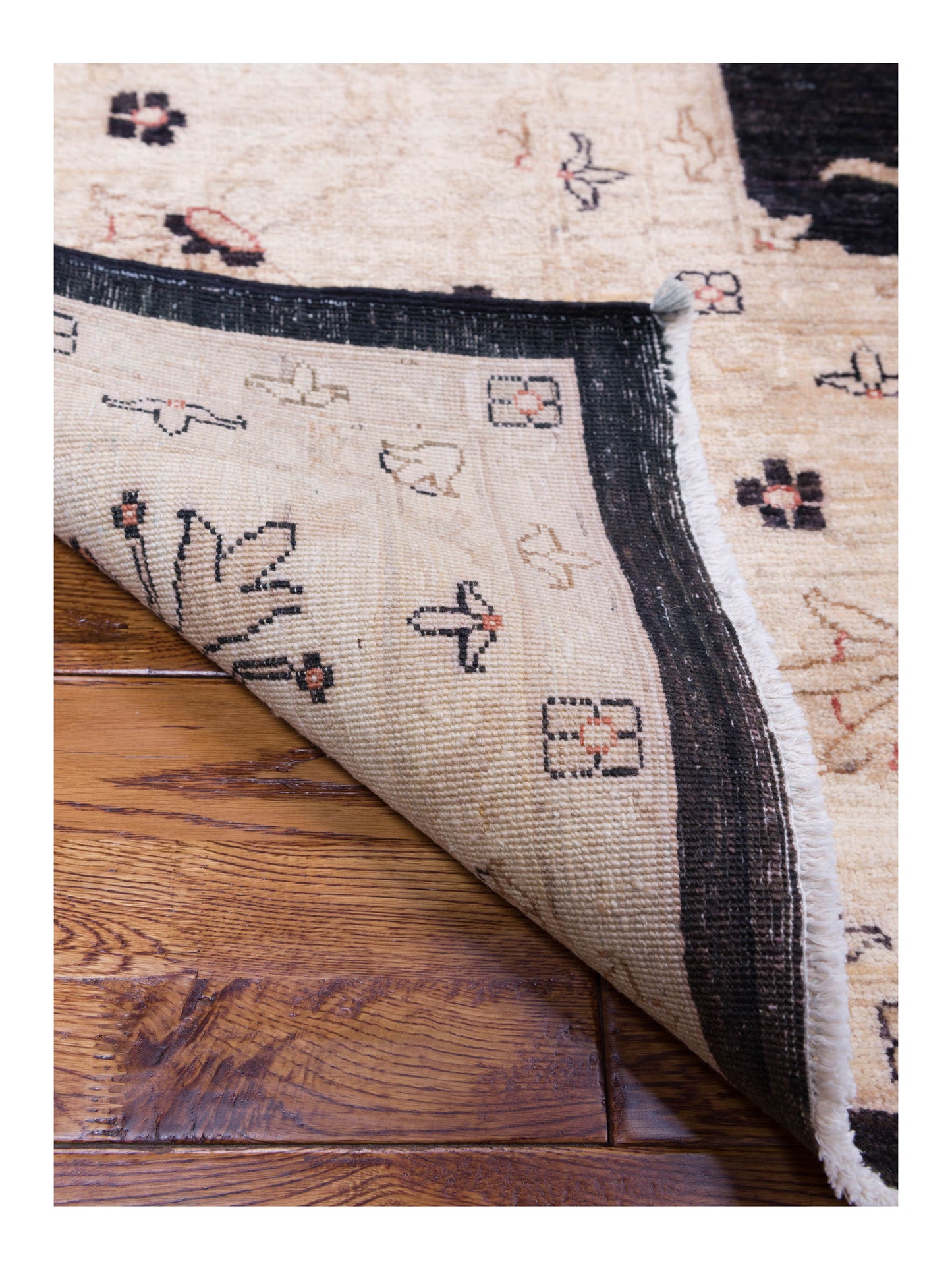 Sultan 113008 Black Ivory 9.8x12.10 Hand Knotted Rug