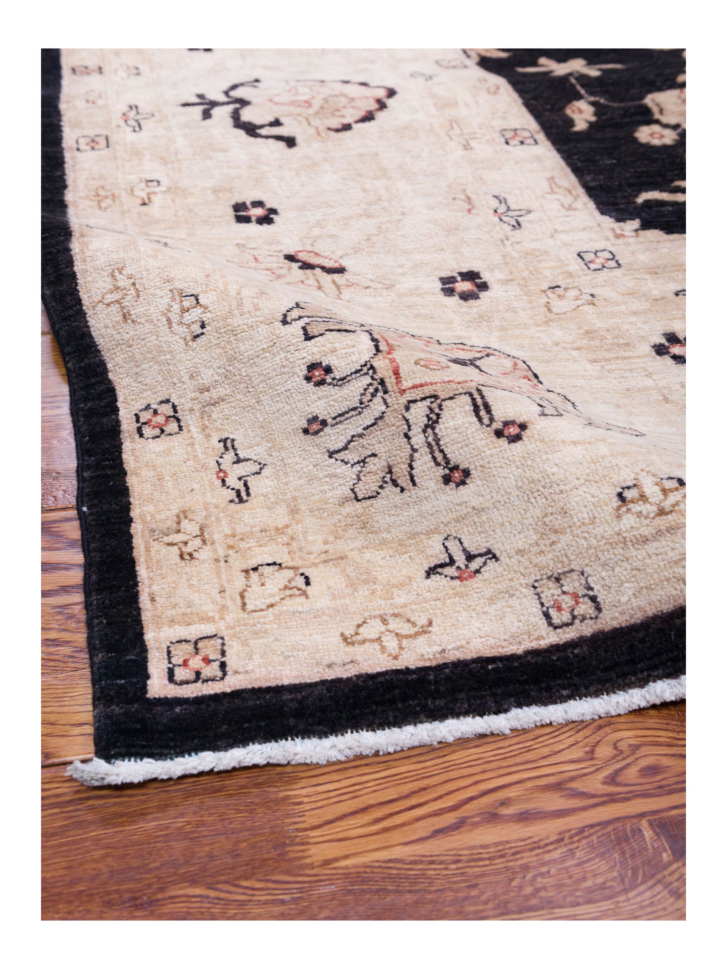 Sultan 113008 Black Ivory 9.8x12.10 Hand Knotted Rug