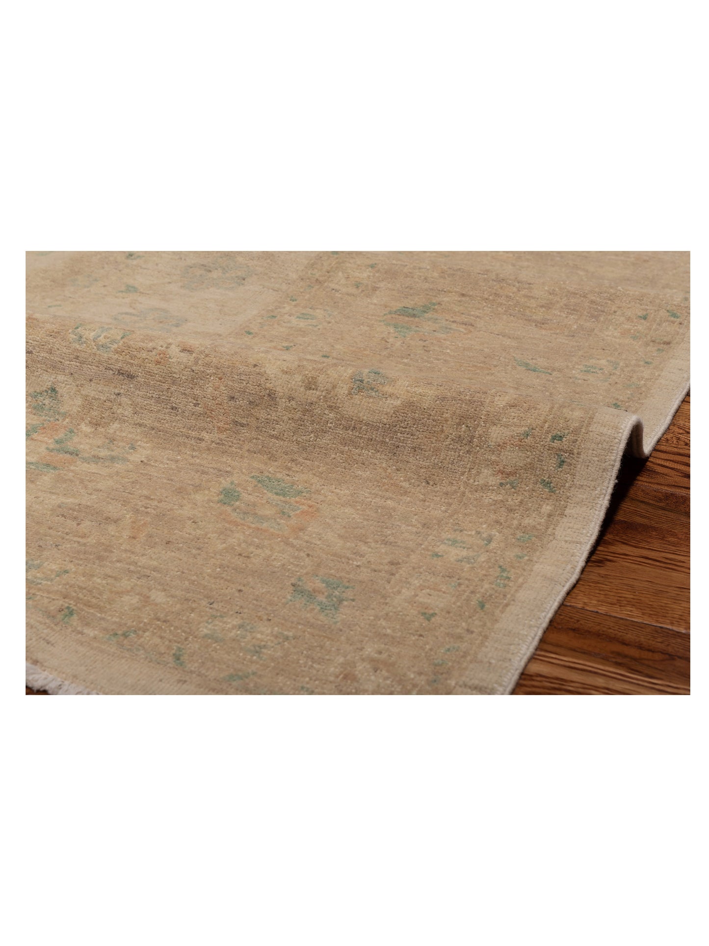 Laila 113079 Ivory Light Brown 9x11.4 Hand Knotted Rug