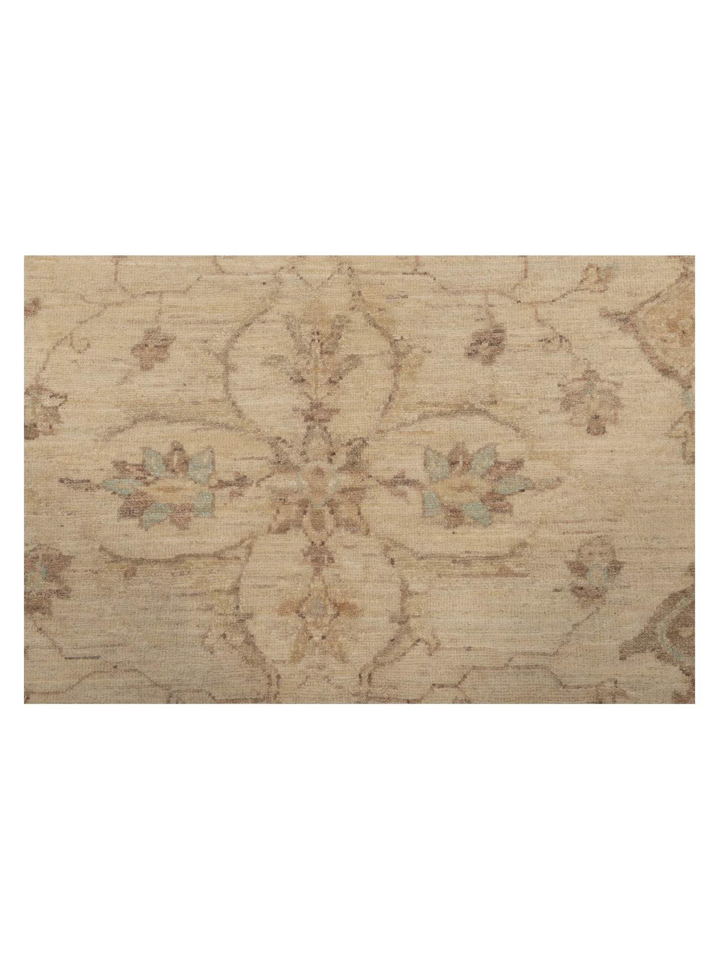 Laila 113090 Ivory Ivory 8.1x9.7 Hand Knotted Rug