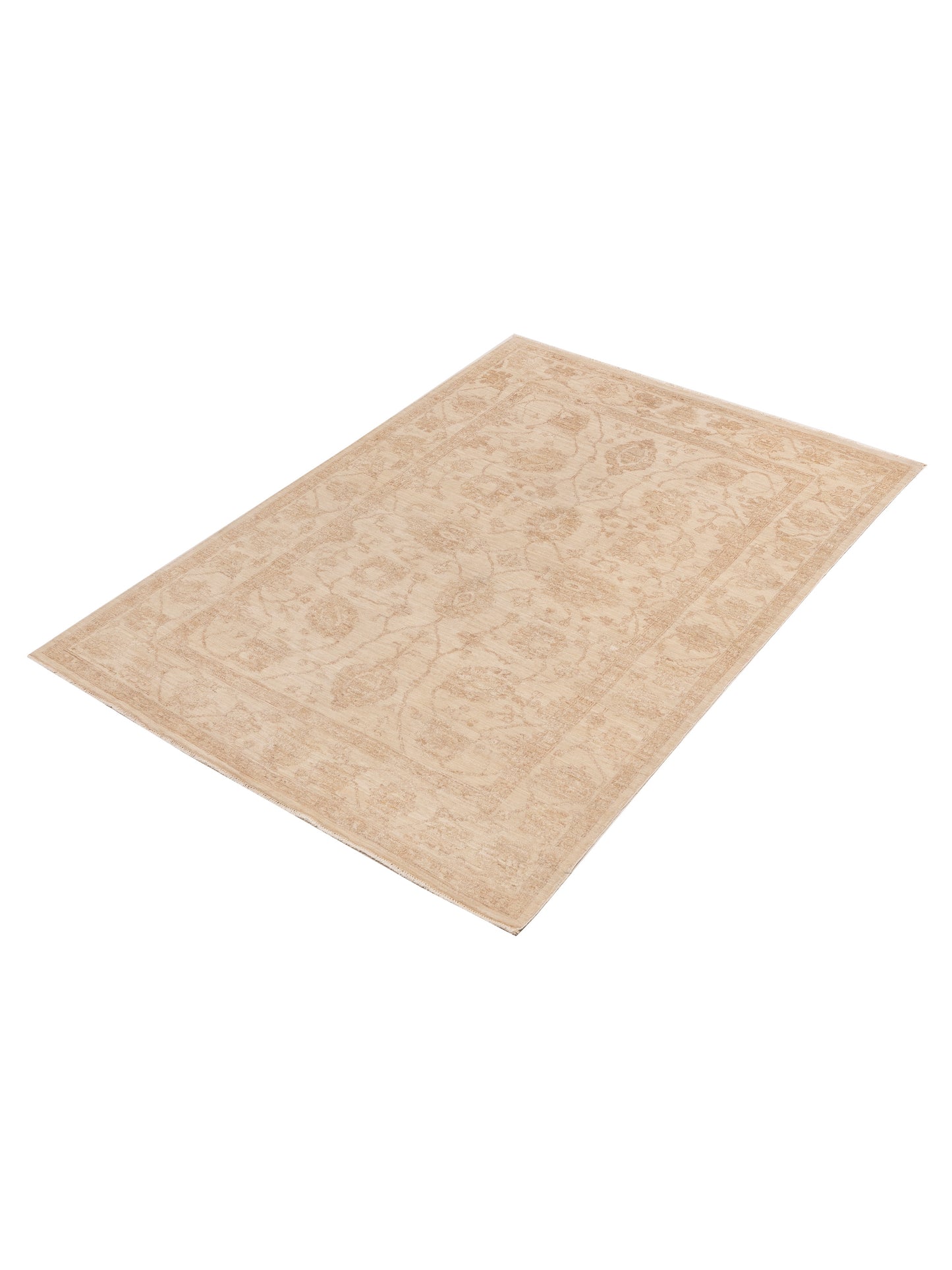 Laila 113096 Ivory Ivory 5.7x7.11 Hand Knotted Rug