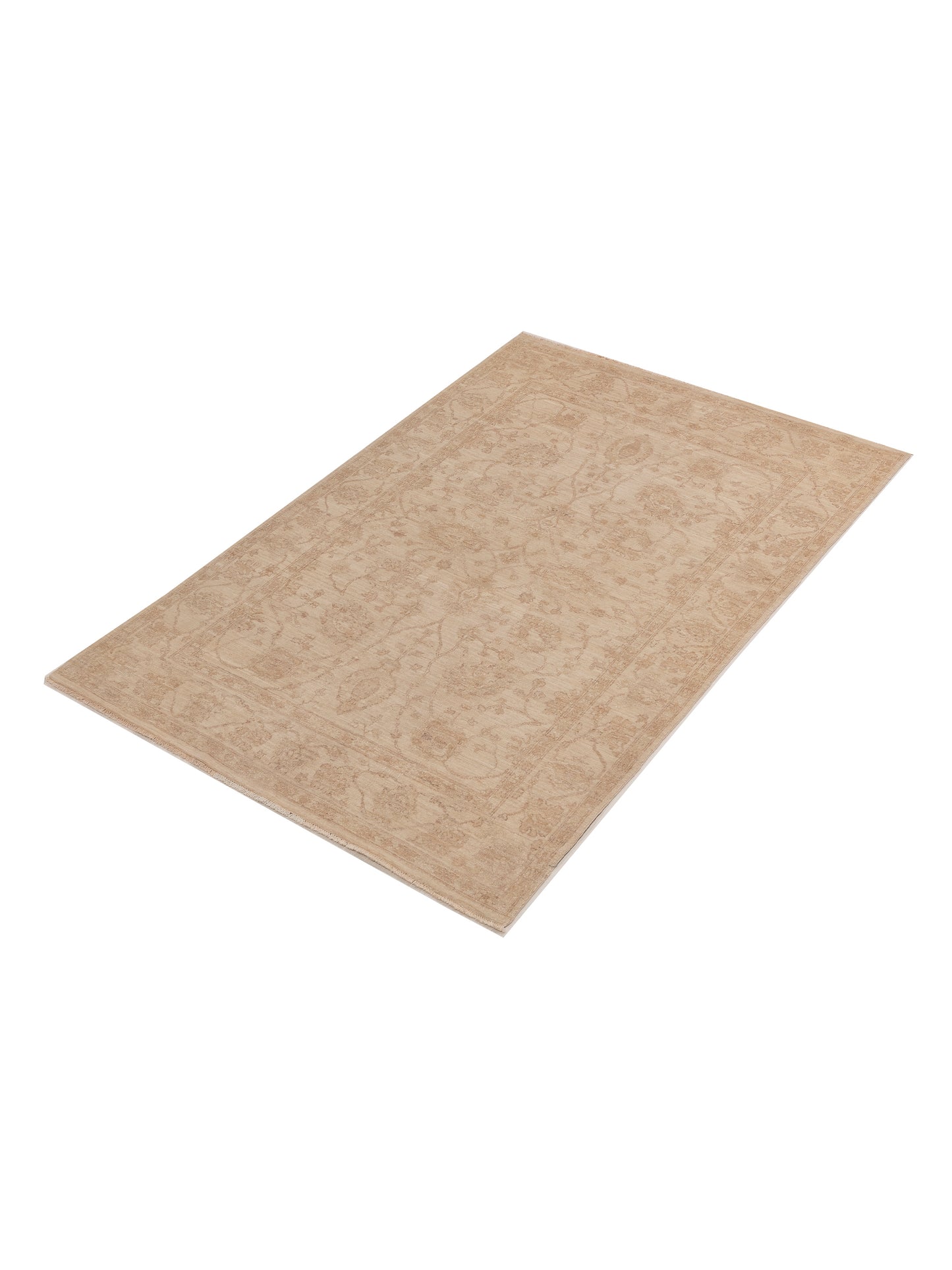 Laila 113098 Ivory Ivory 5.5x8 Hand Knotted Rug