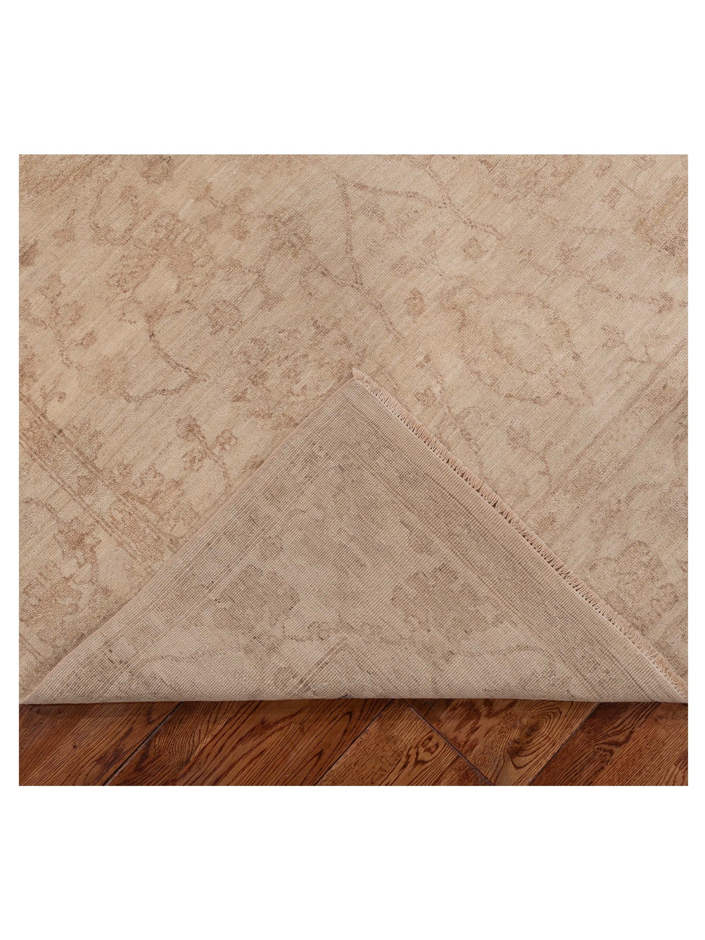 Laila 113098 Ivory Ivory 5.5x8 Hand Knotted Rug