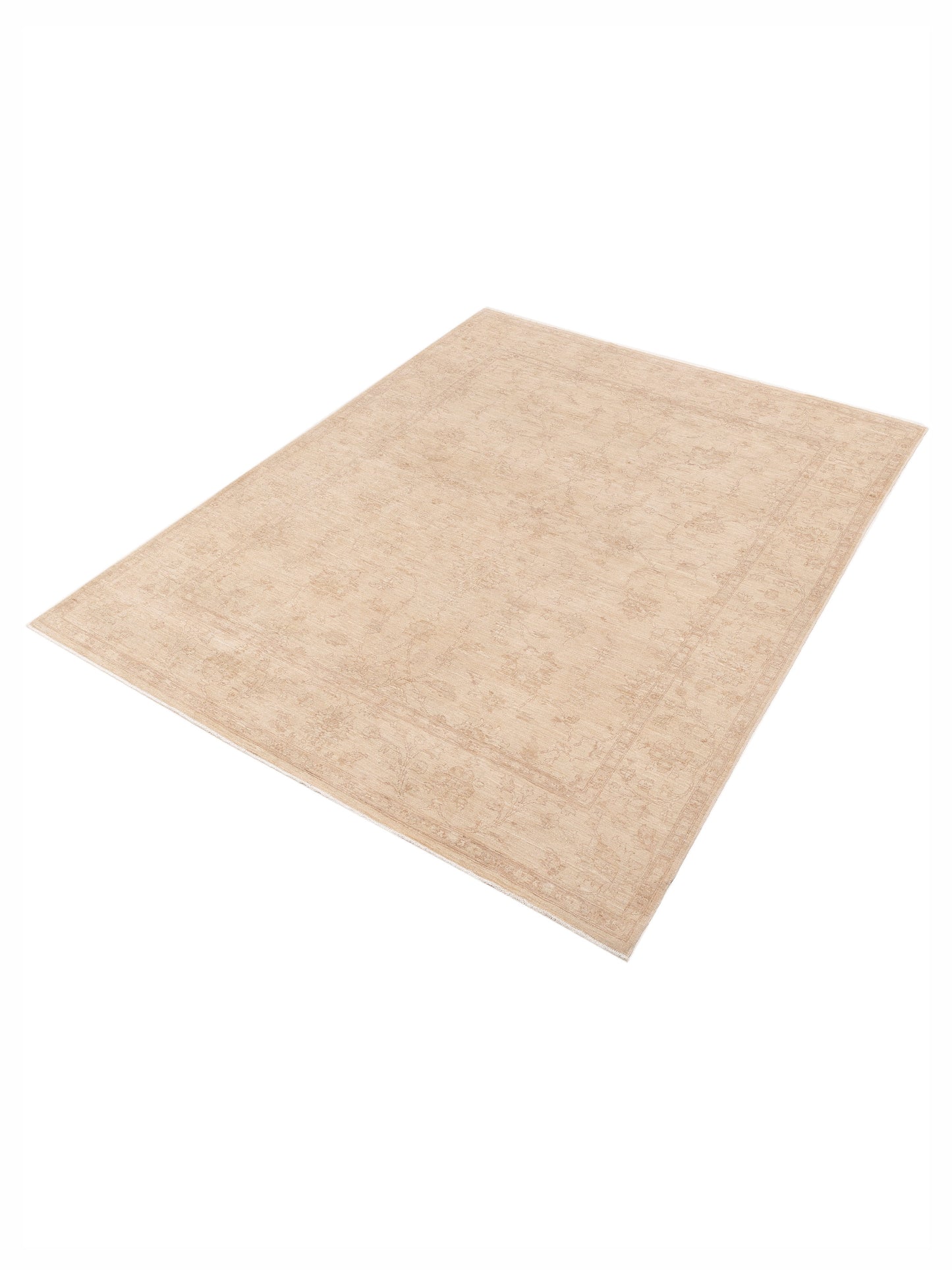 Laila 113106 Cream Cream 8x10 Hand Knotted Rug