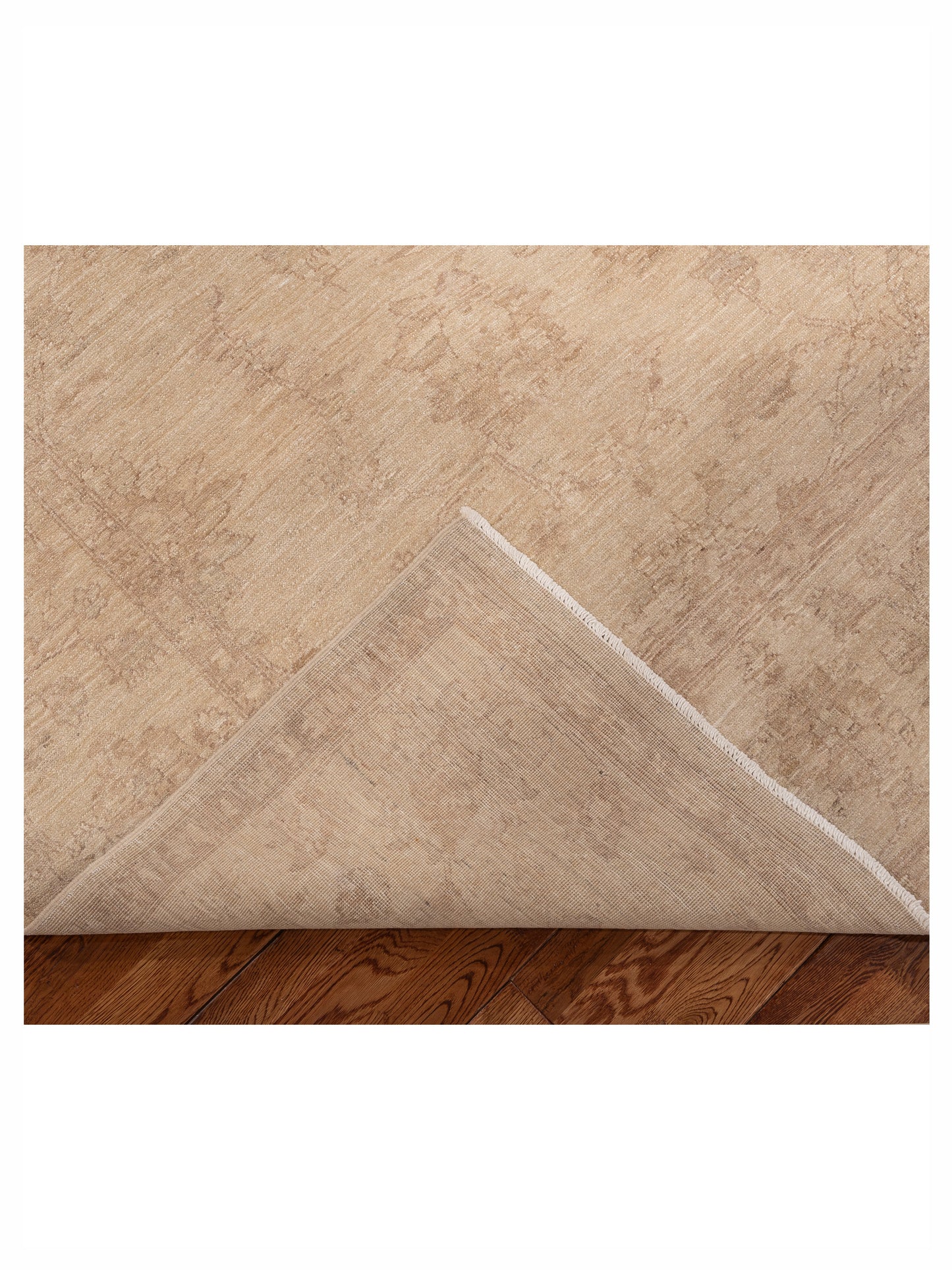 Laila 113106 Cream Cream 8x10 Hand Knotted Rug