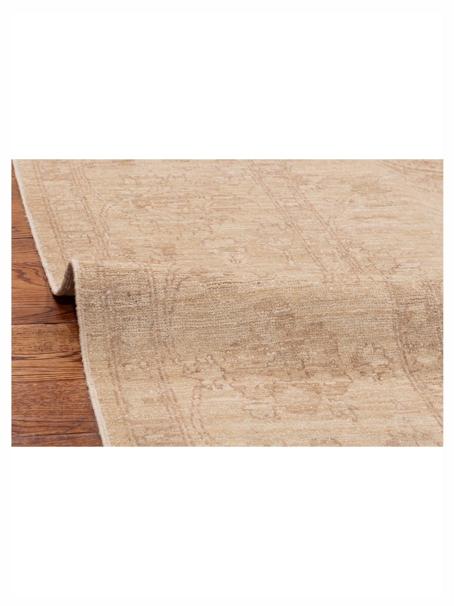 Laila 113106 Cream Cream 8x10 Hand Knotted Rug