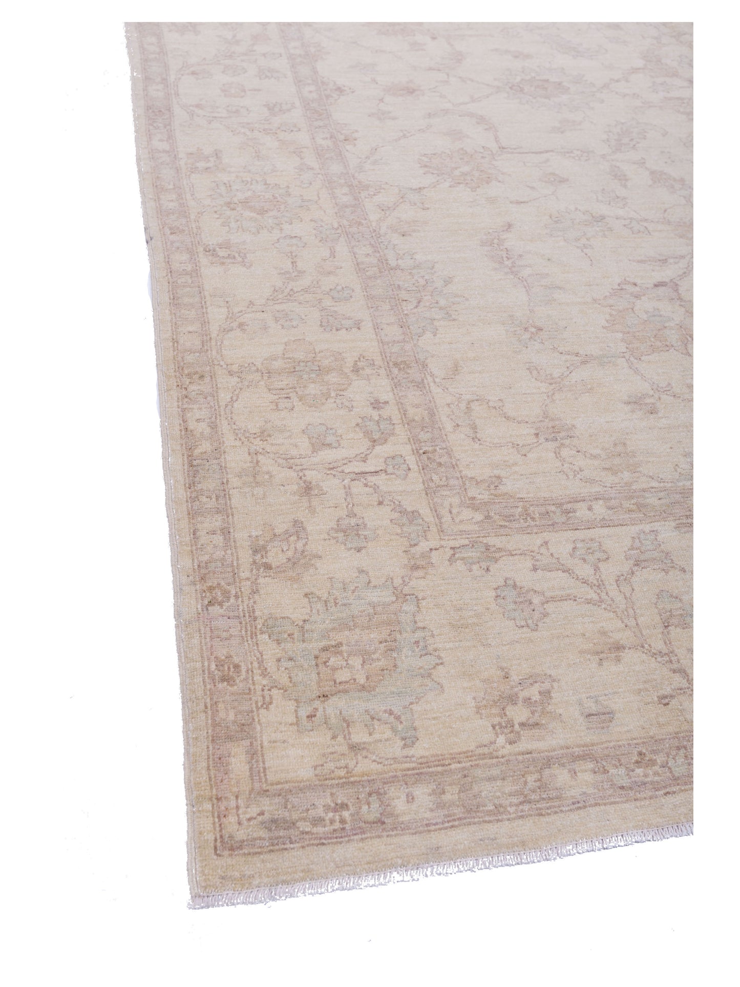 Laila 113106 Cream Cream 8x10 Hand Knotted Rug