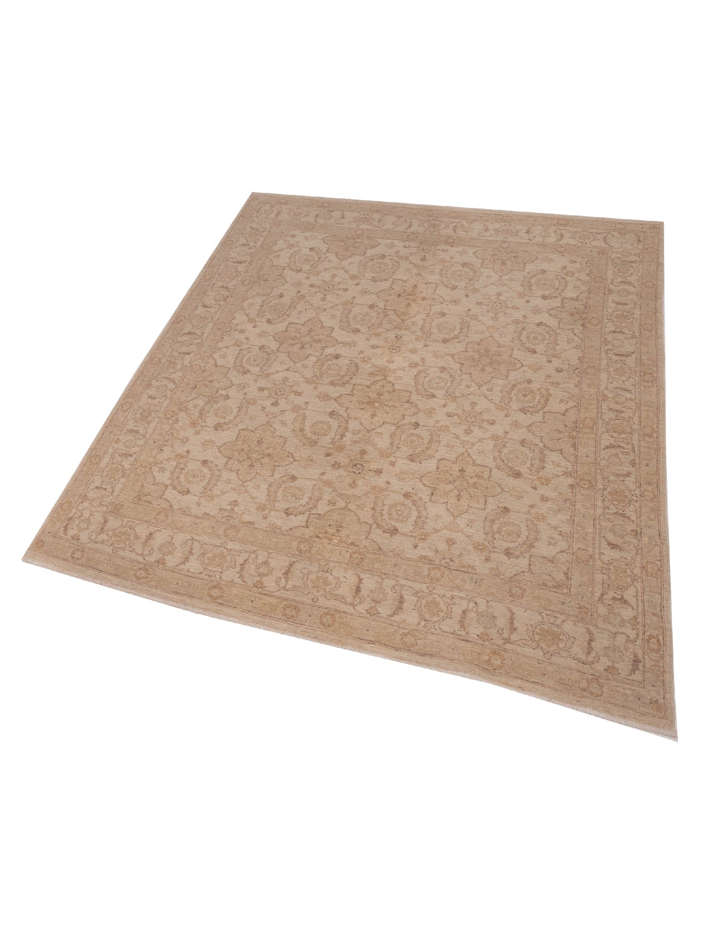 Laila 113108 Ivory Ivory 6.5x7.7 Hand Knotted Rug