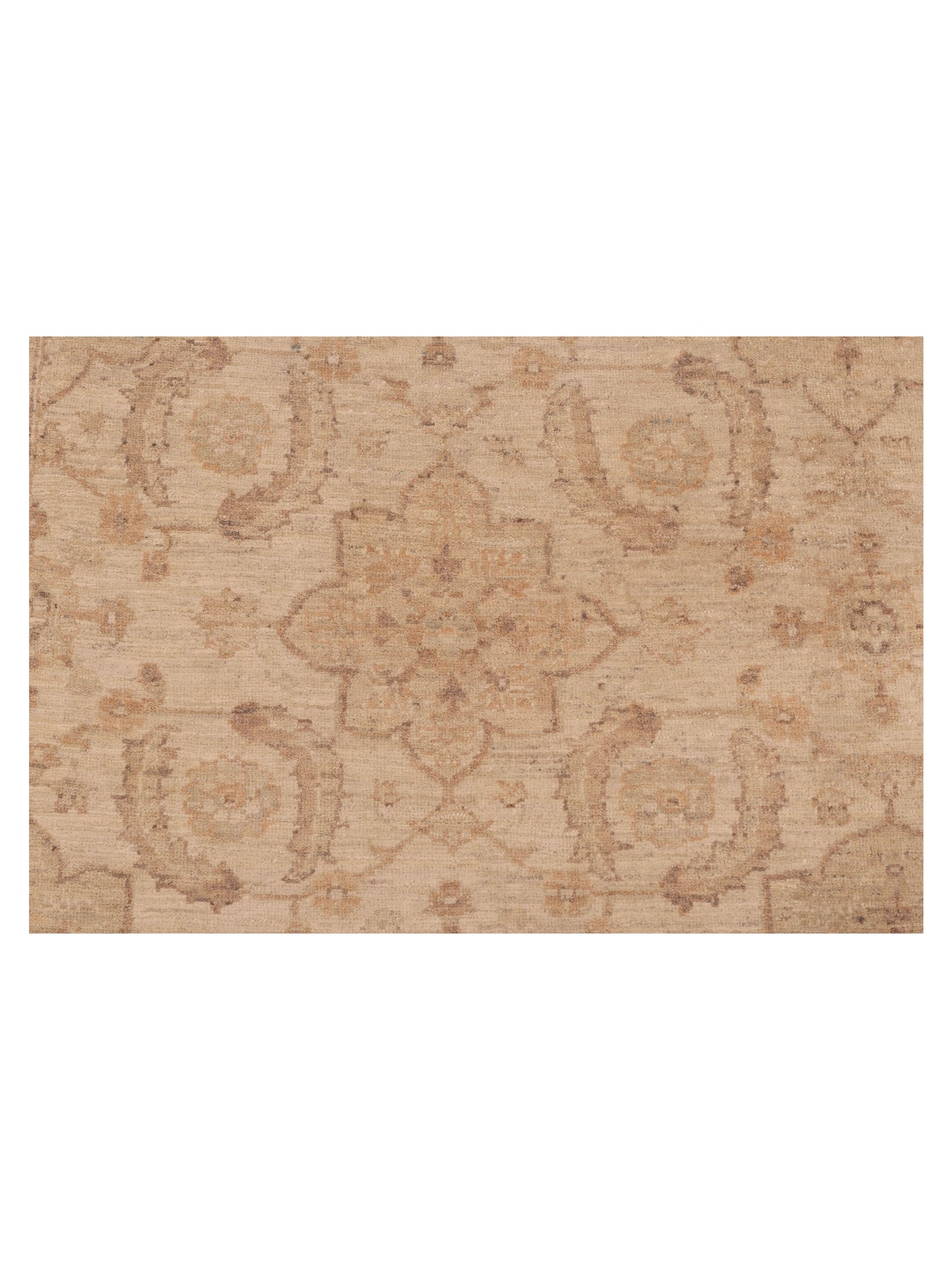 Laila 113108 Ivory Ivory 6.5x7.7 Hand Knotted Rug