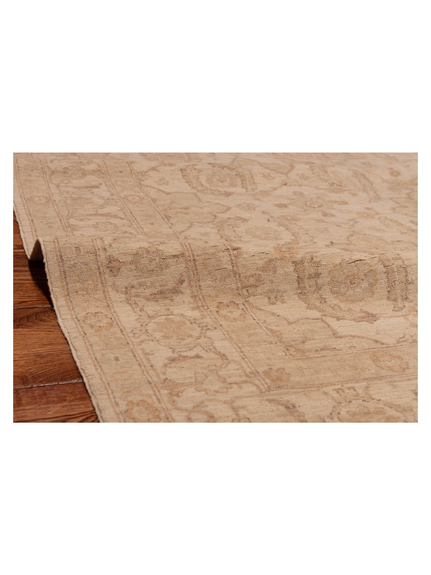 Laila 113108 Ivory Ivory 6.5x7.7 Hand Knotted Rug