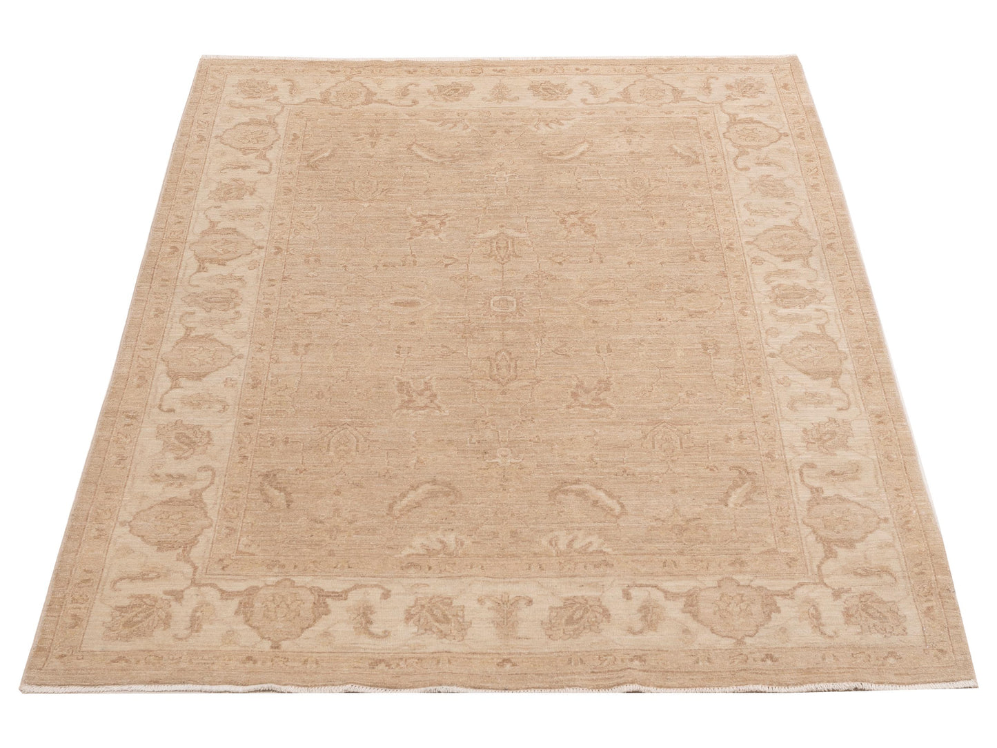 Laila 113109 Silver Ivory 5.8x7.9 Hand Knotted Rug
