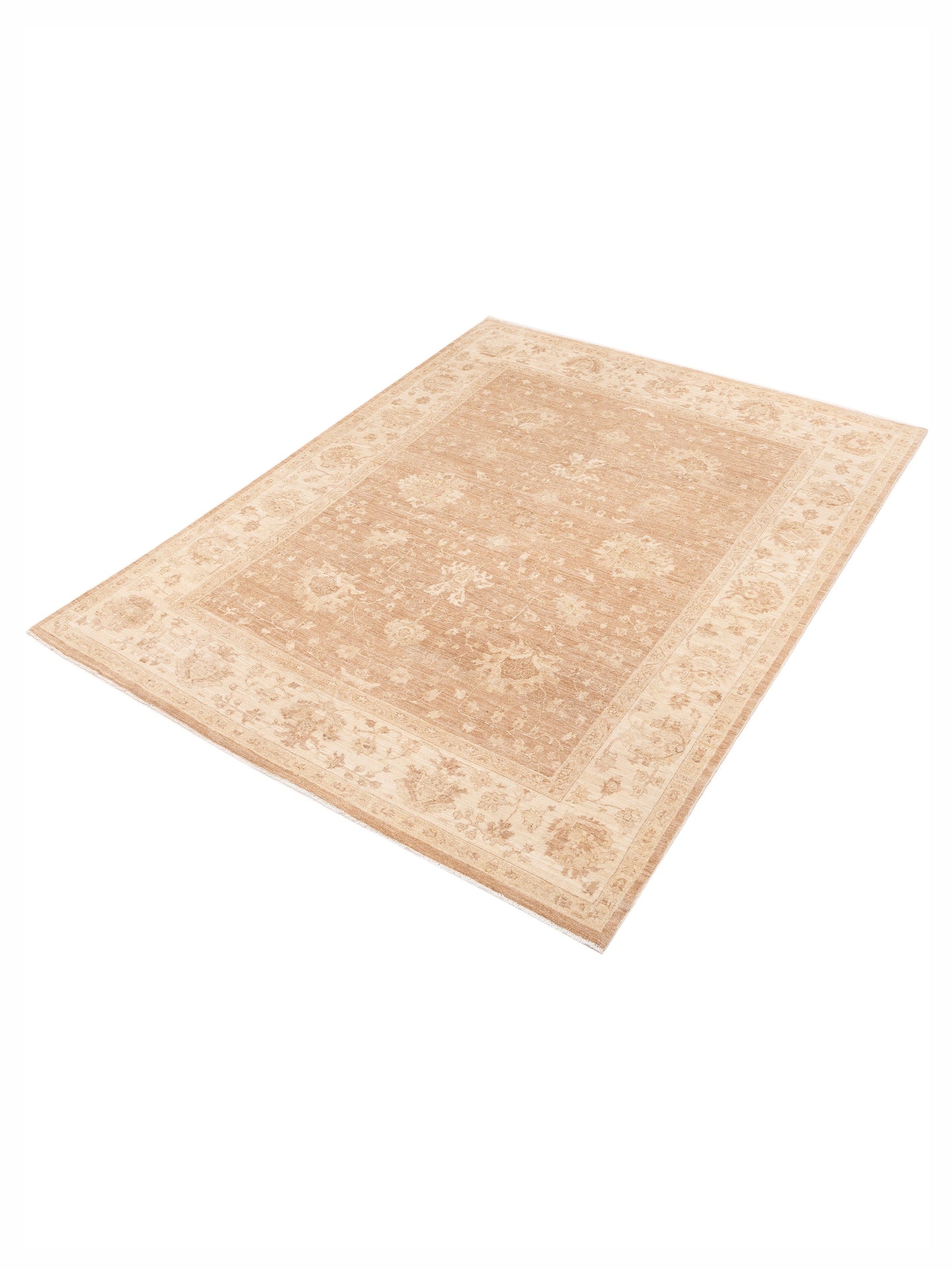 Laila 113113 Brown Ivory 8.1x10.4 Hand Knotted Rug