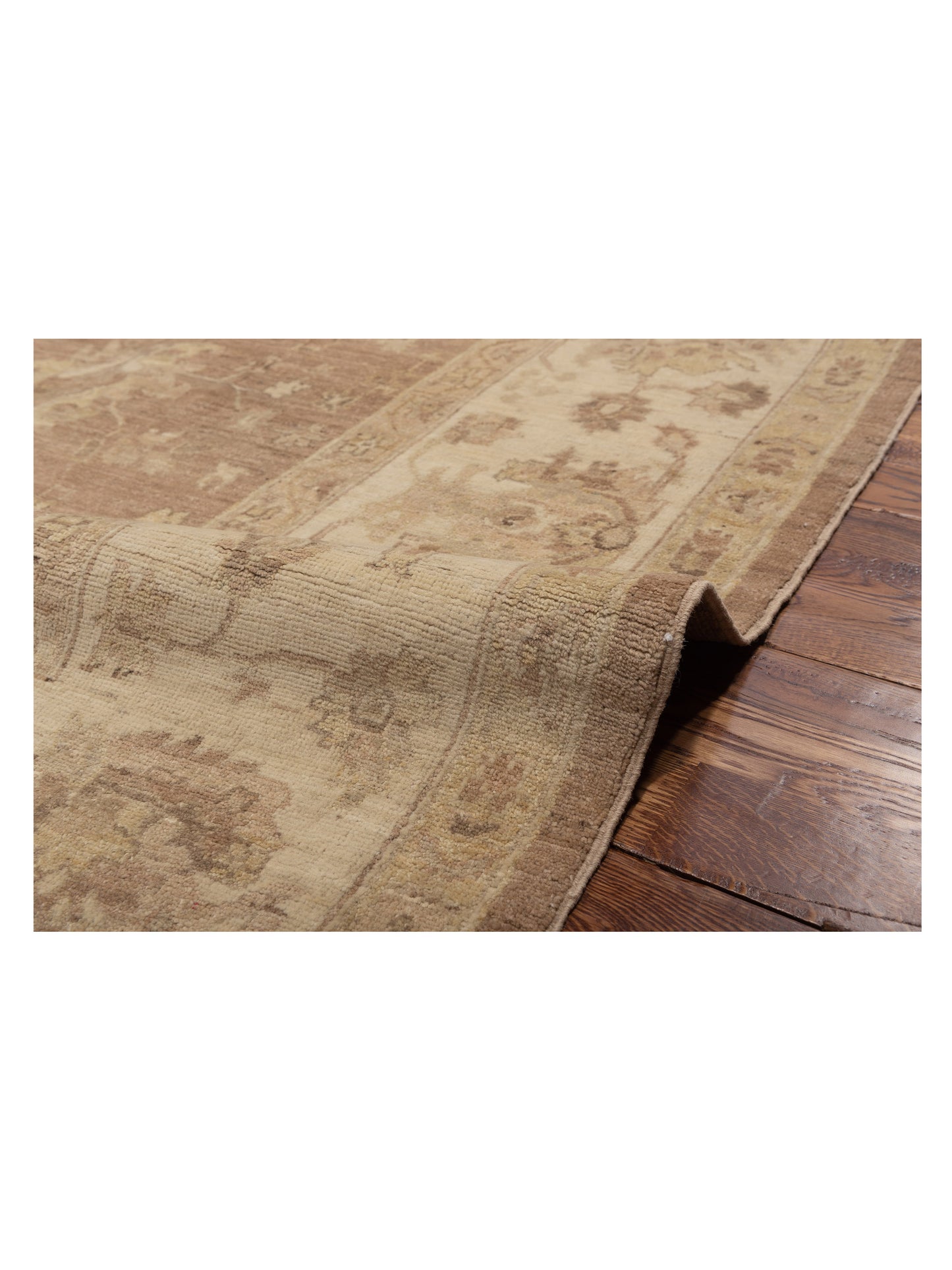 Laila 113113 Brown Ivory 8.1x10.4 Hand Knotted Rug