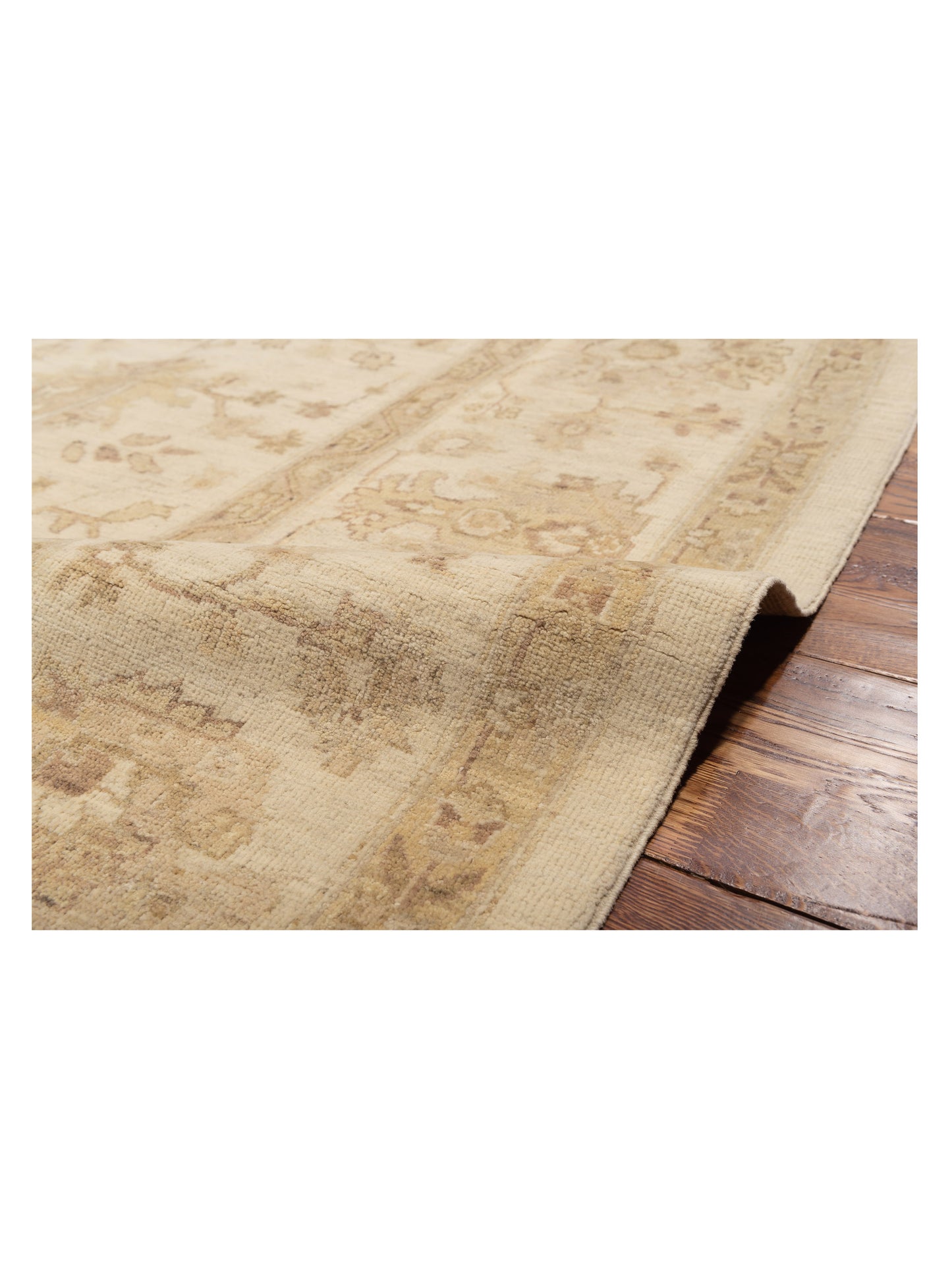 Laila 113117 Ivory Ivory 8x9.7 Hand Knotted Rug