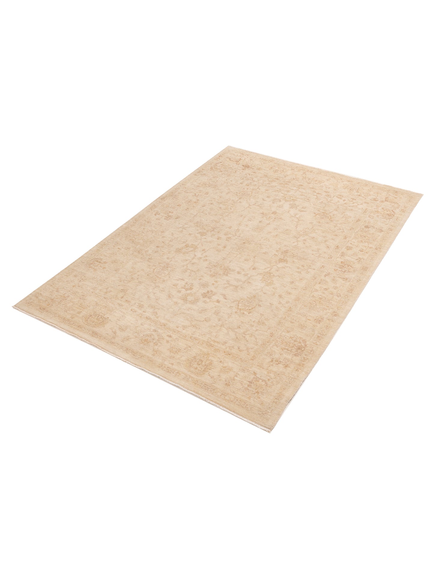 Laila 113122 Ivory Ivory 6.5x8.11 Hand Knotted Rug