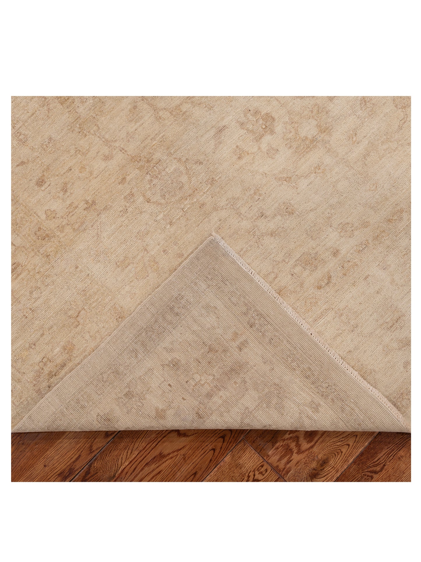 Laila 113122 Ivory Ivory 6.5x8.11 Hand Knotted Rug