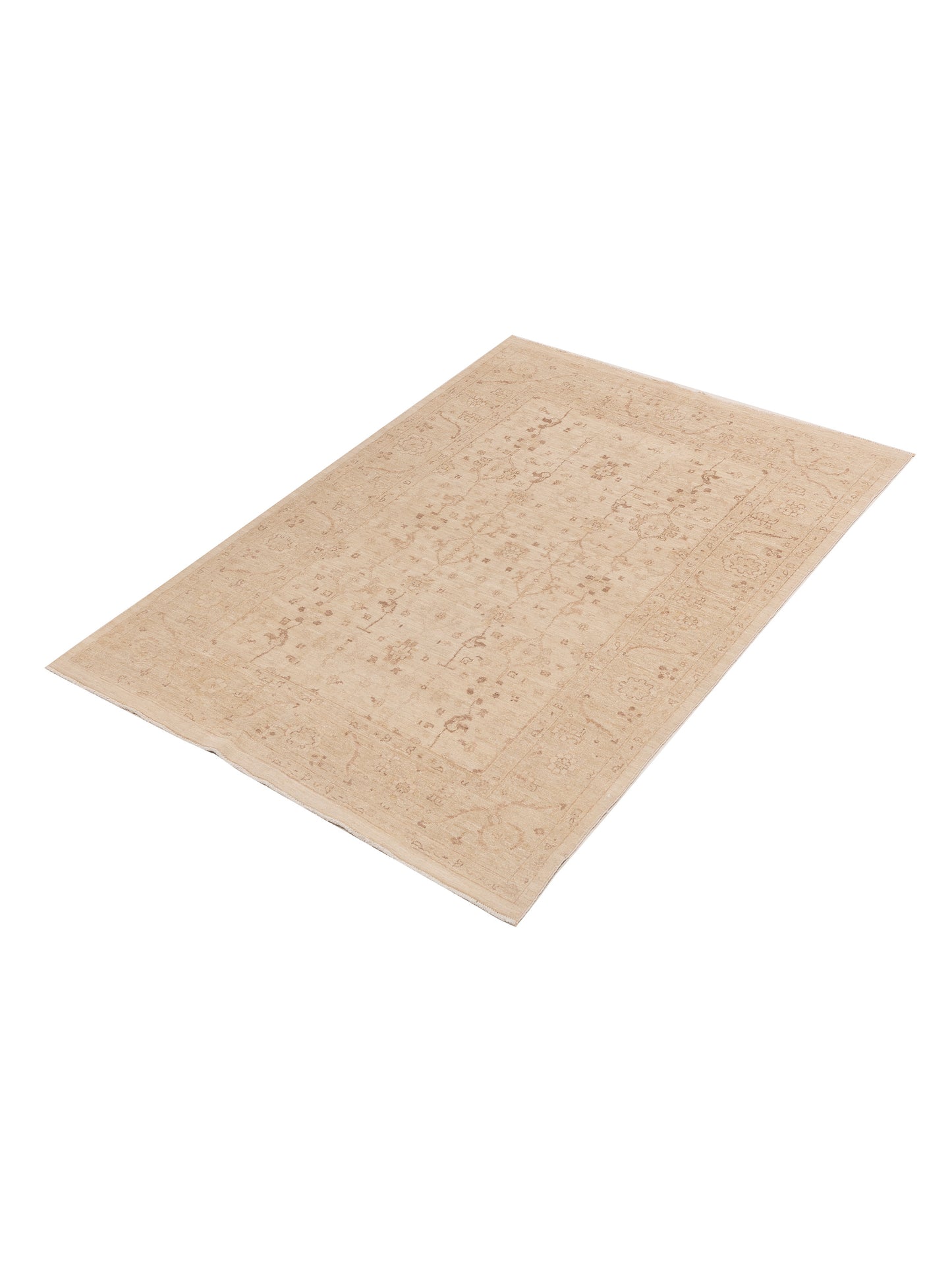 Laila 113123 Ivory Gold 5.6x7.9 Hand Knotted Rug