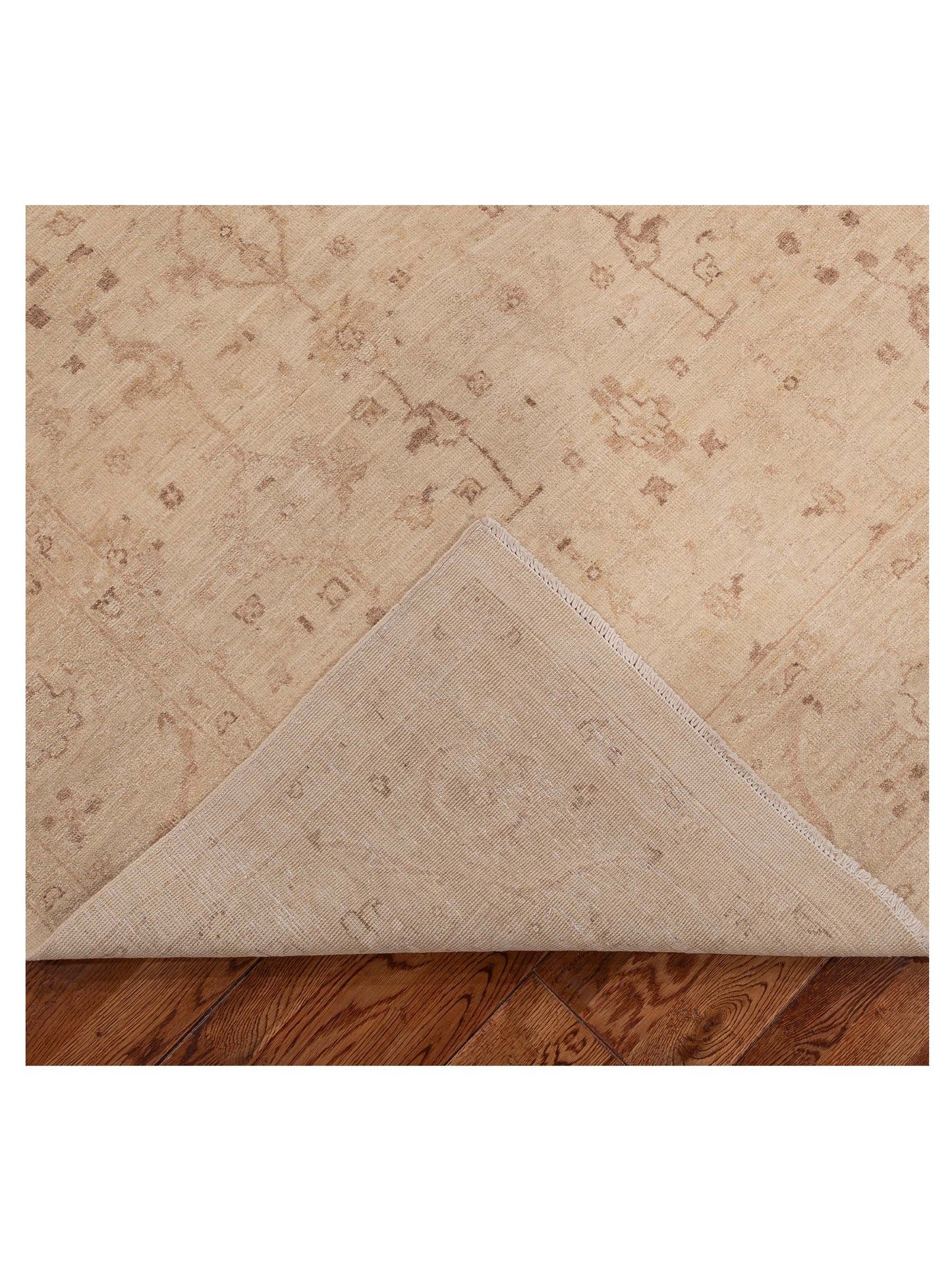 Laila 113123 Ivory Gold 5.6x7.9 Hand Knotted Rug