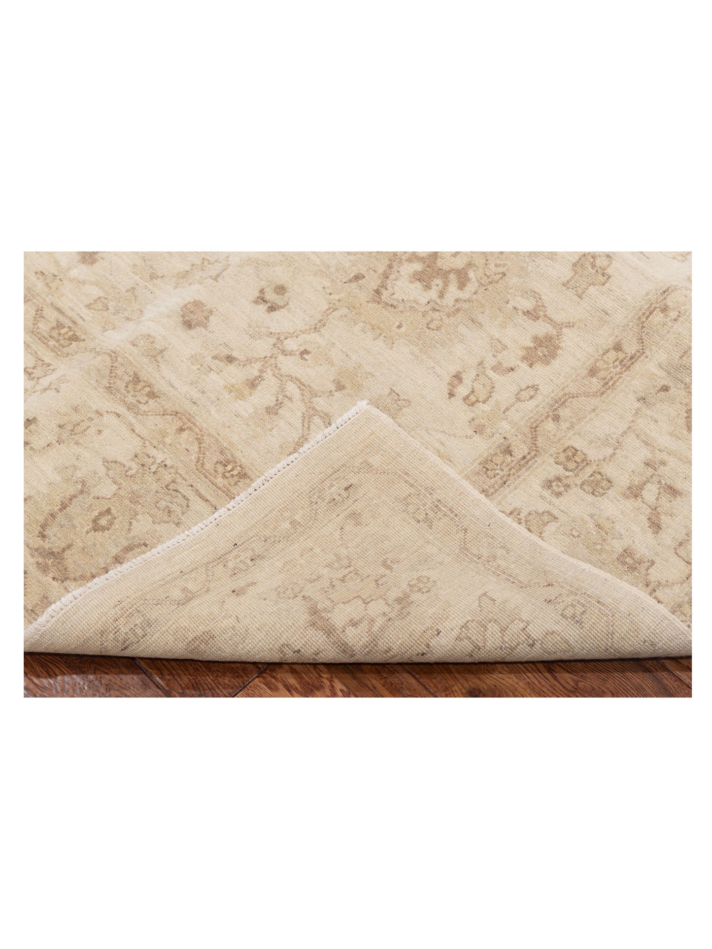 Laila 113124 Ivory Ivory 6.3x8.5 Hand Knotted Rug