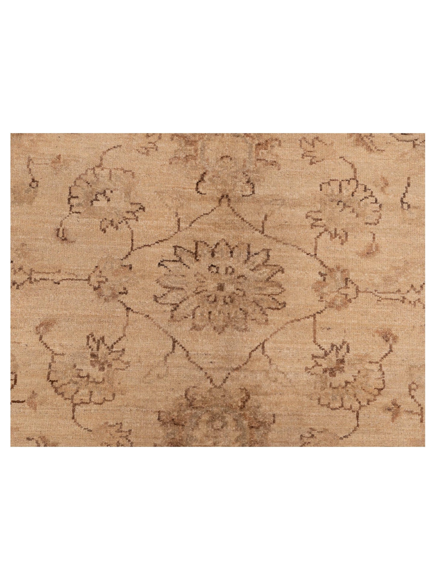 Laila 113127 Ivory Ivory 5.9x8.1 Hand Knotted Rug