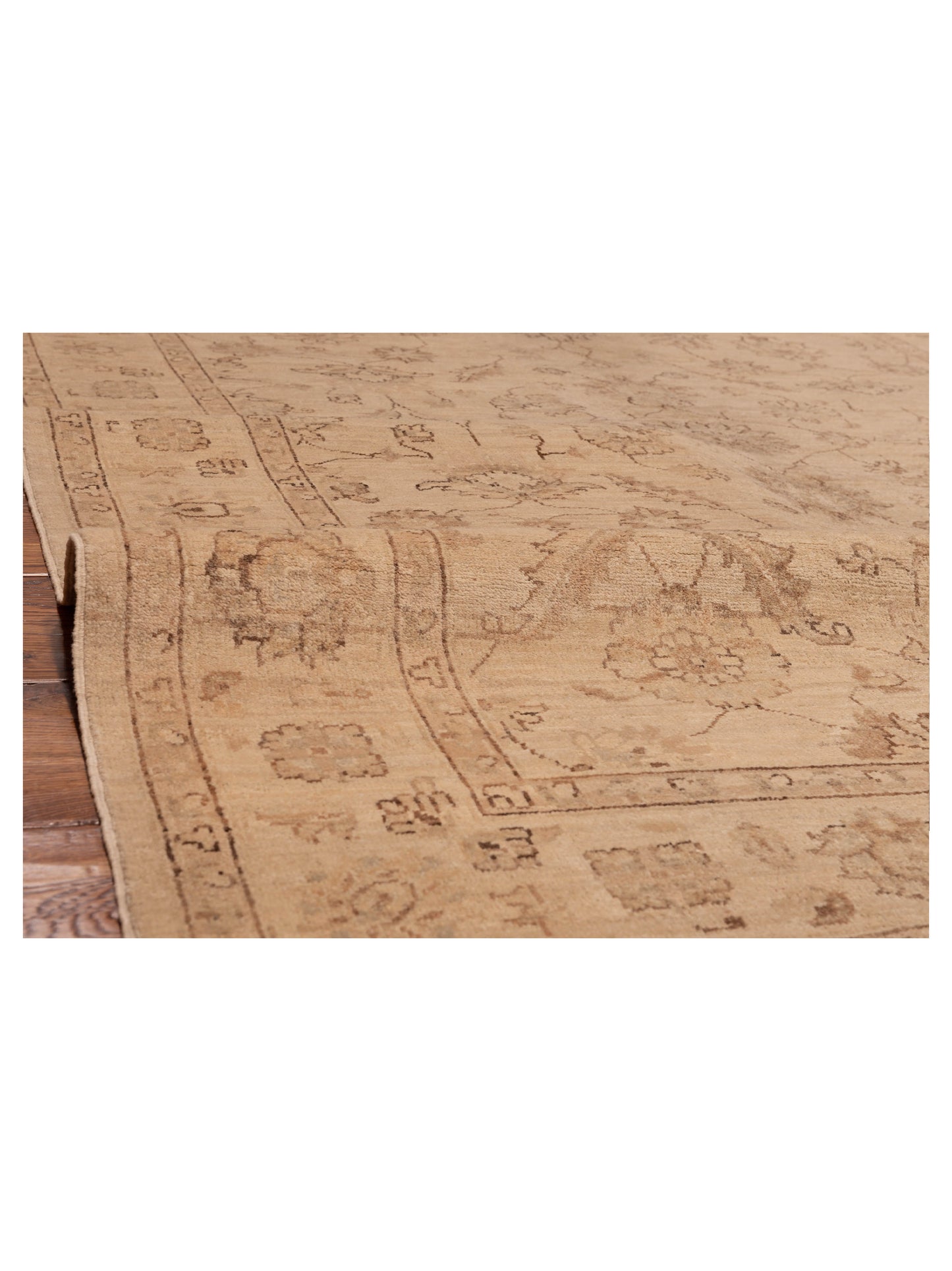 Laila 113127 Ivory Ivory 5.9x8.1 Hand Knotted Rug