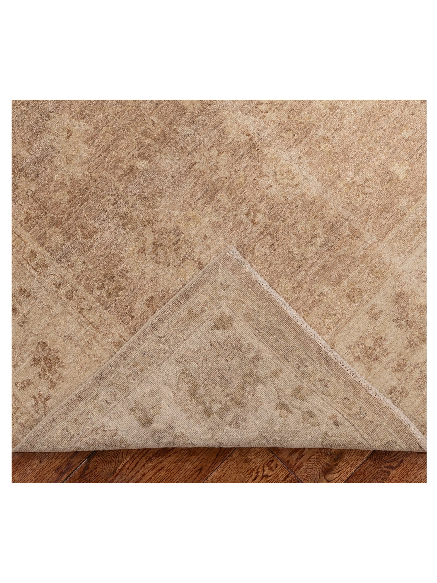 Laila 113130 Brown Ivory 5.5x8.9 Hand Knotted Rug