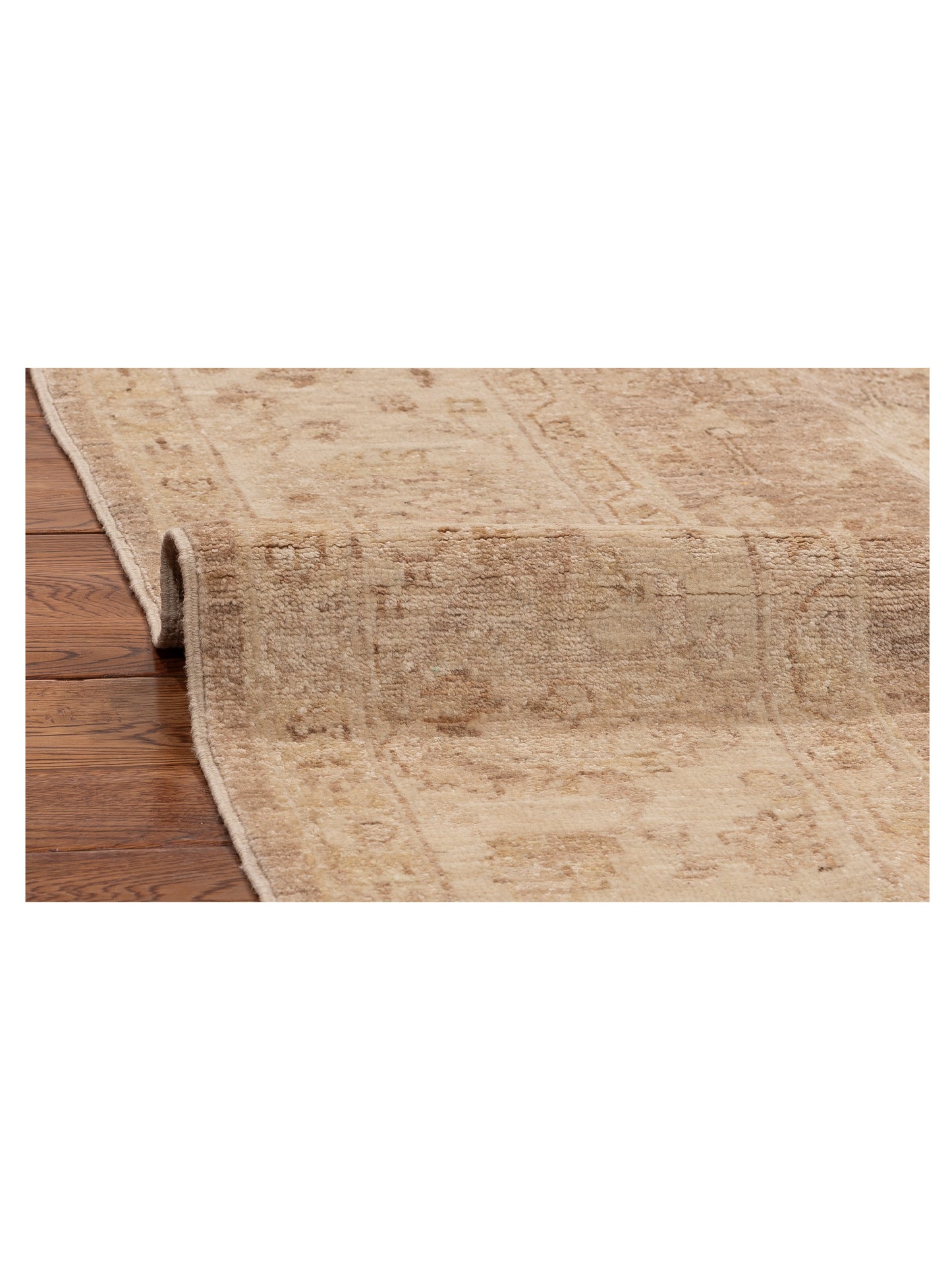 Laila 113130 Brown Ivory 5.5x8.9 Hand Knotted Rug